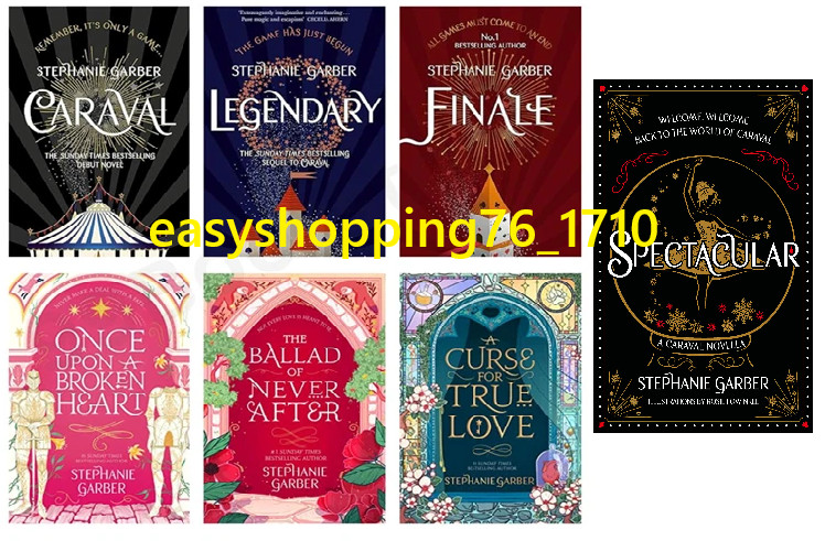 Caraval Books Series, by Stephanie Garber 7 book set paper back Free shipping