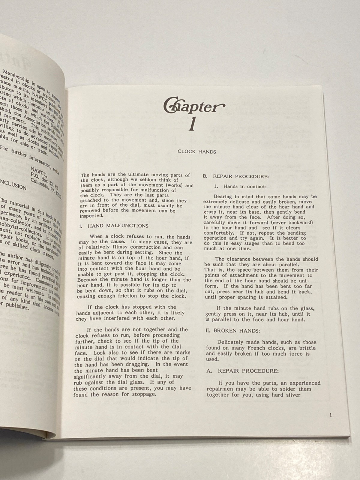 The Clock Repair Primer : The Beginner’s Handbook – 7th Ed. Philip Balcomb 1998