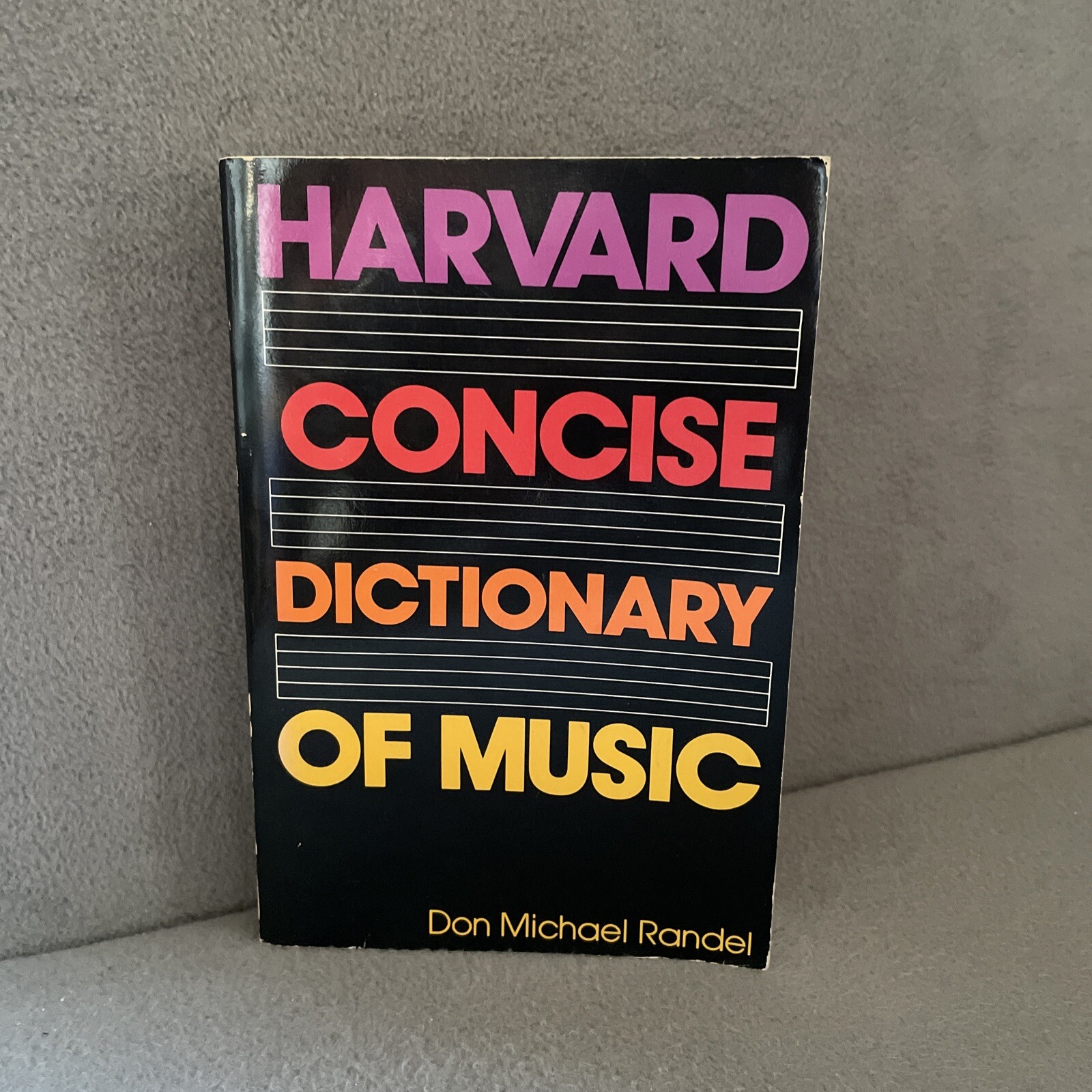 Harvard Concise Dictionary Of Music By Don Michael Randel 1978 1st Ed Paperback