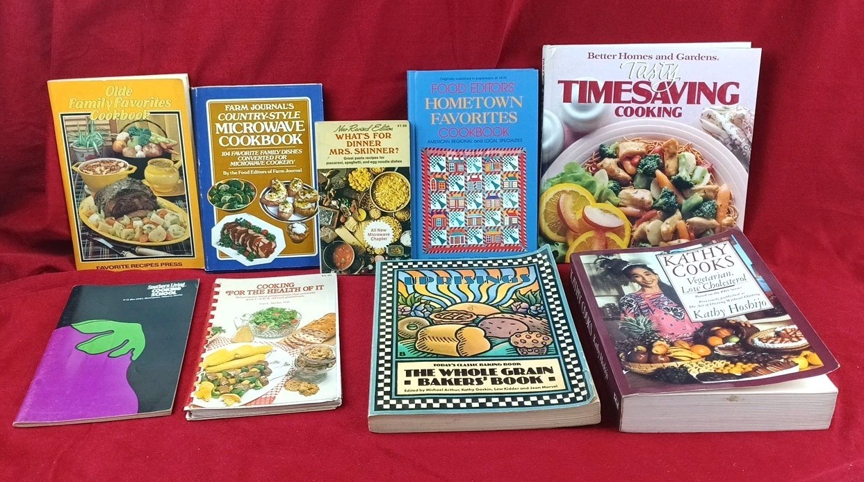 Vintage 1980’s Cookbooks Soft Hardback Spiral All Kinds Of Foods Baking Lot Of 9