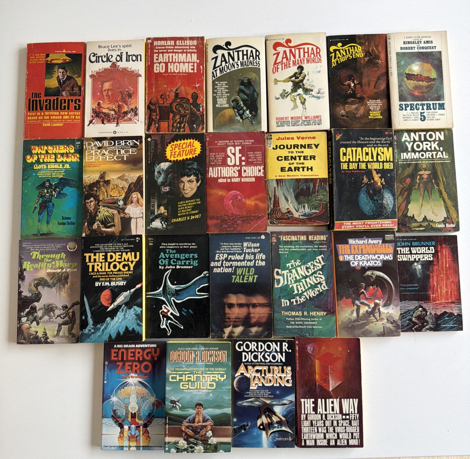 [LOT of 27] Vintage Paperbacks Great Authors & Titles Various Mixed Genres Clean