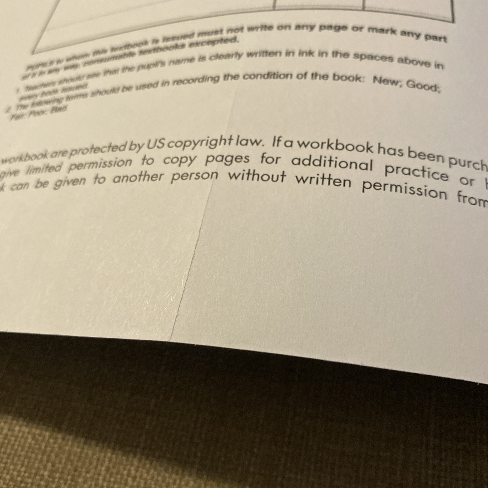 Learning Without Tears – Cursive Kickoff Student Workbook Like New