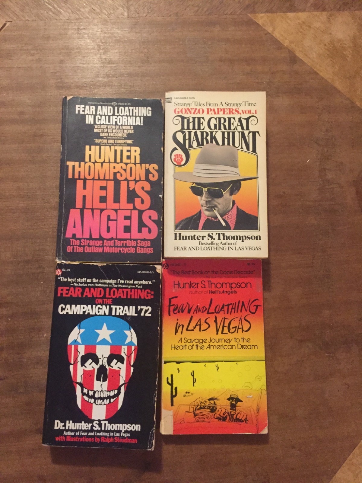 HUNTER S. THOMPSON Paperback Book Lot x4 1970’s See Description