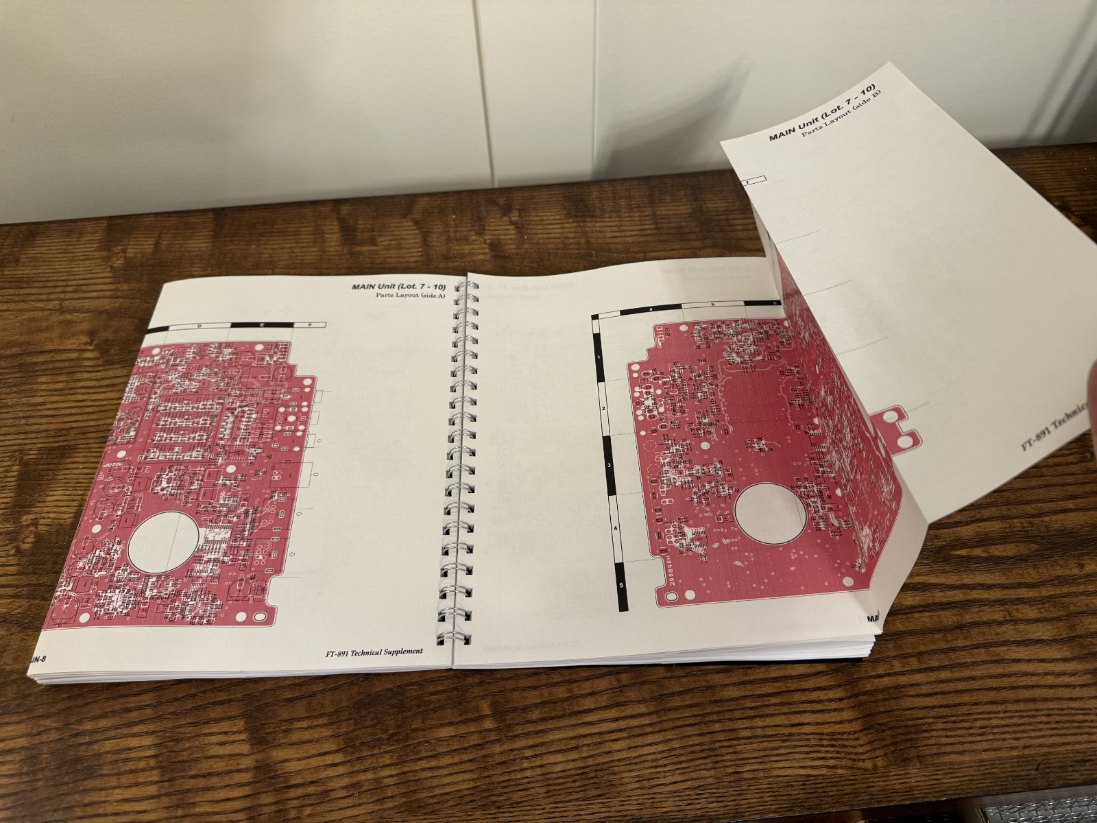 YAESU FT-891 TRANCEIVER TECHNICAL MANUAL LARGE FOLD-OUT PAGES – SECURED
