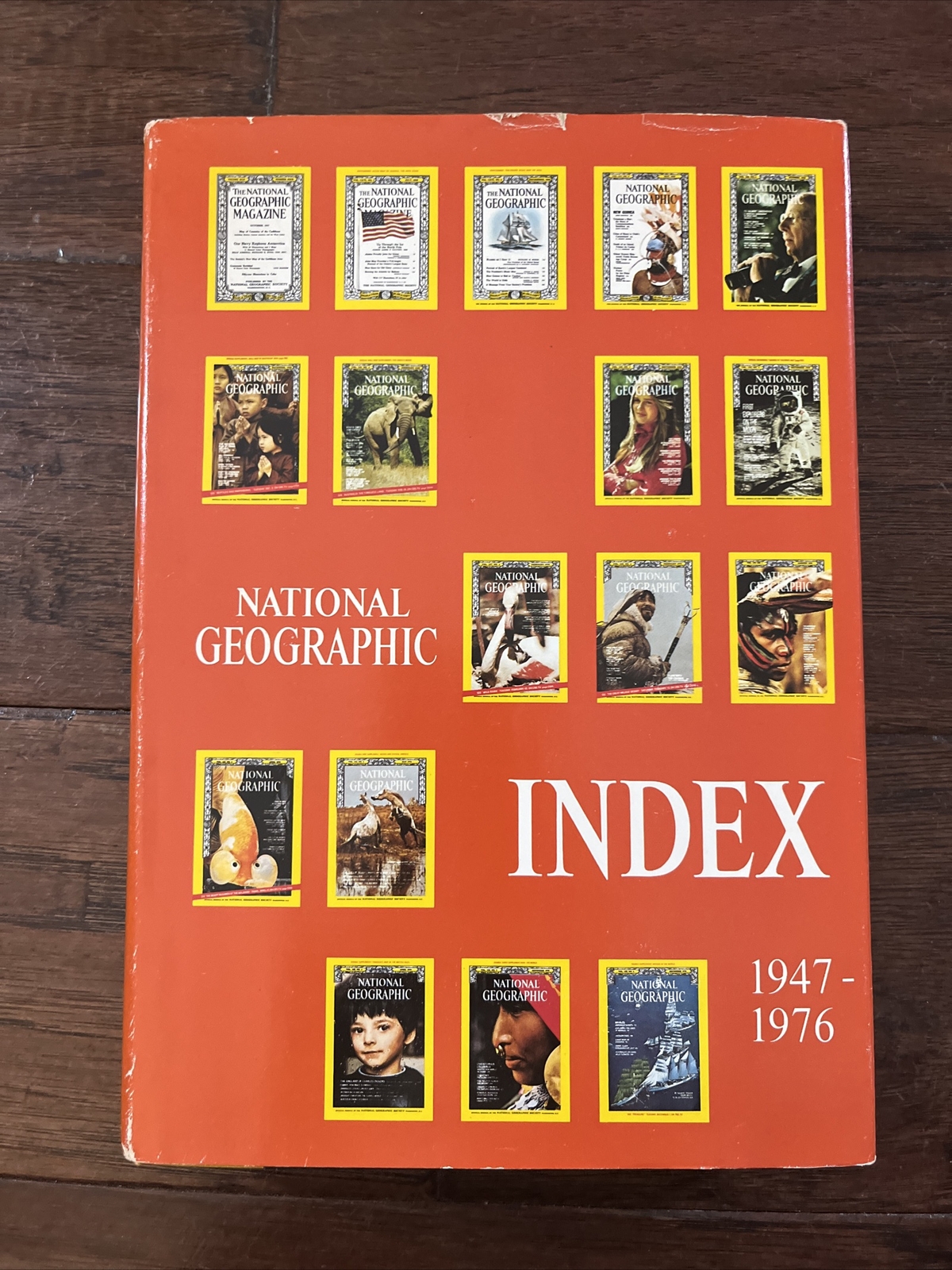 Vintage National Geographic Index 1947-1976 Hardcover with Dust Jacket Vintage