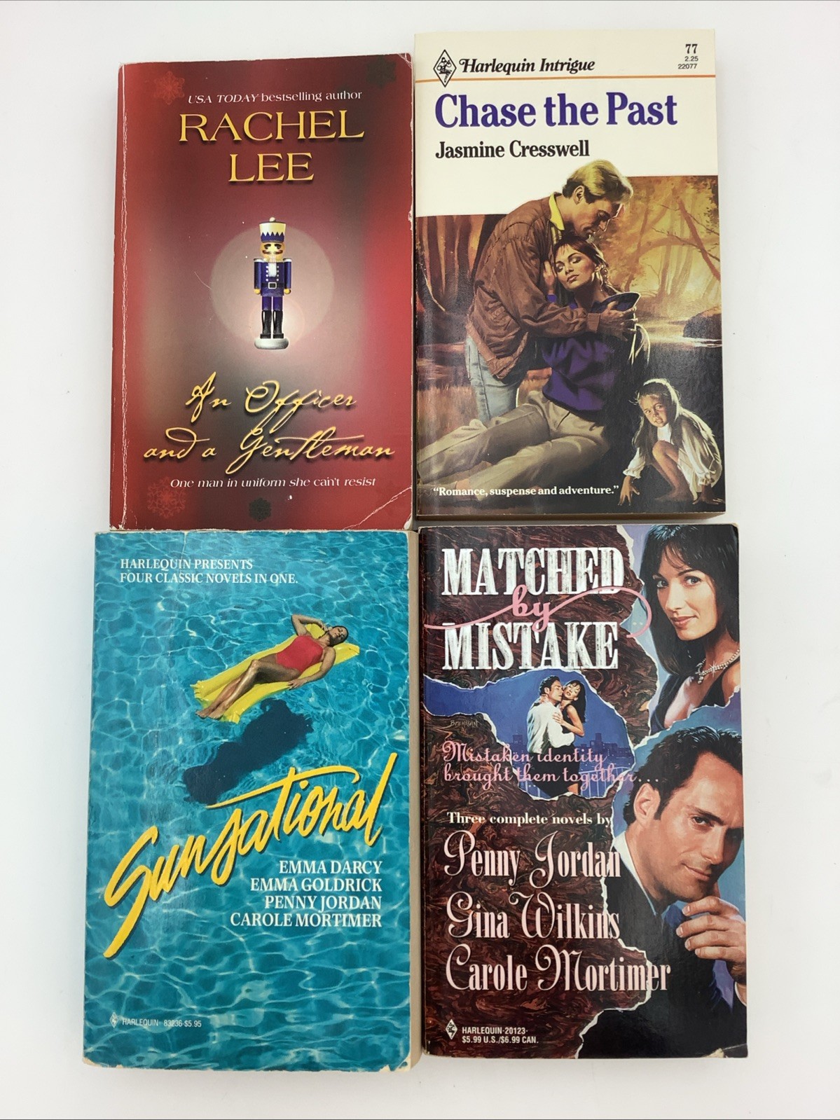 Lot Of 4 Harlequin Paperbacks; Sunsational, Matched By Mistake, Plus 2 —798—