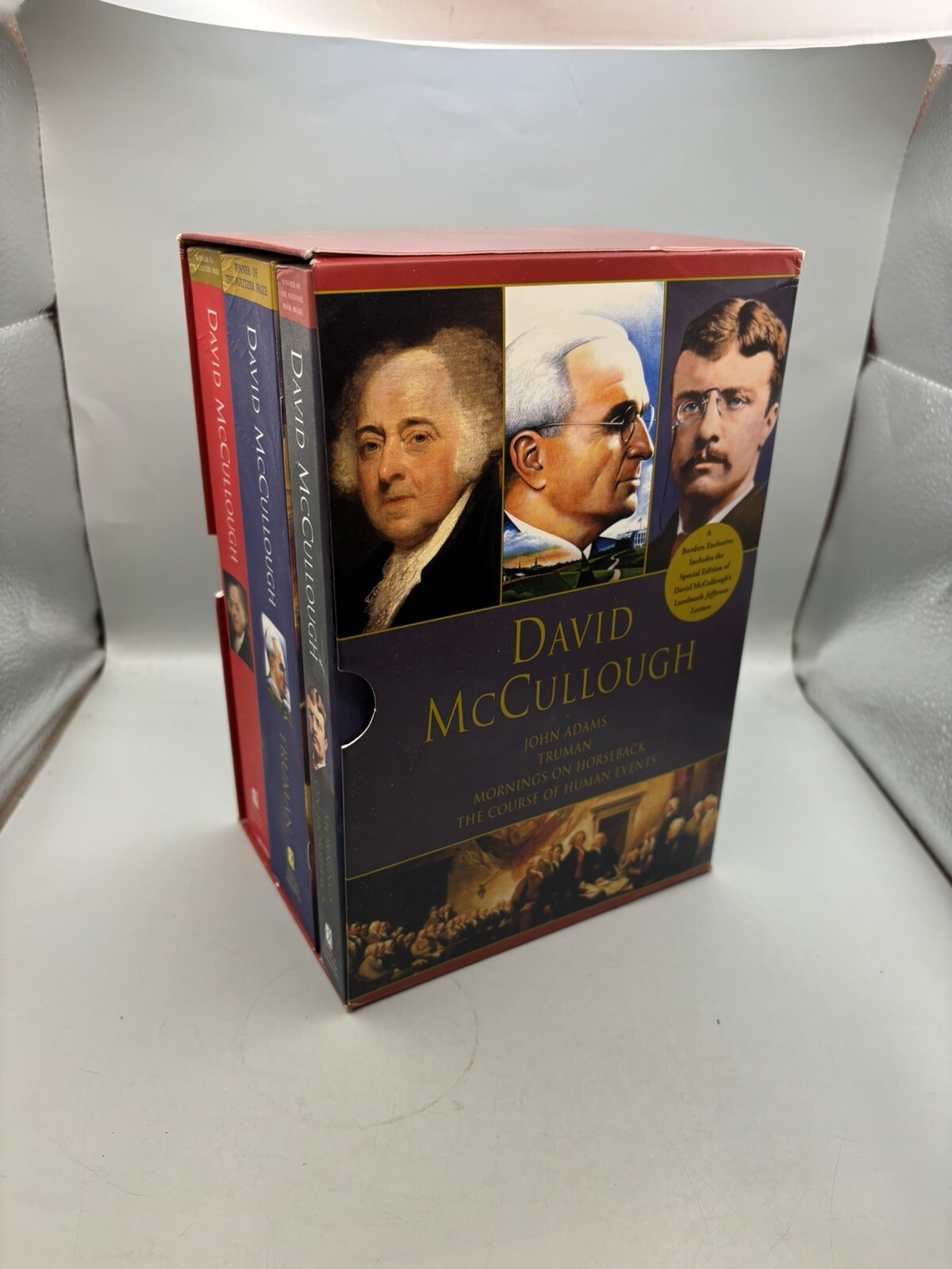 David McCullough Boxed Set John Adams Truman Mornings on Horseback sh117