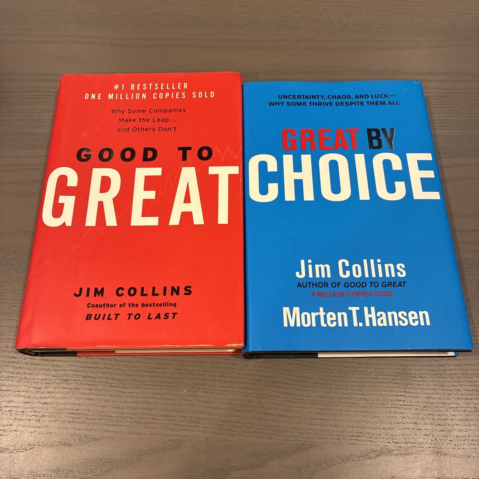 Jim Collins 2 Hardcover Set – Good to Great & Great by Choice Business MBA