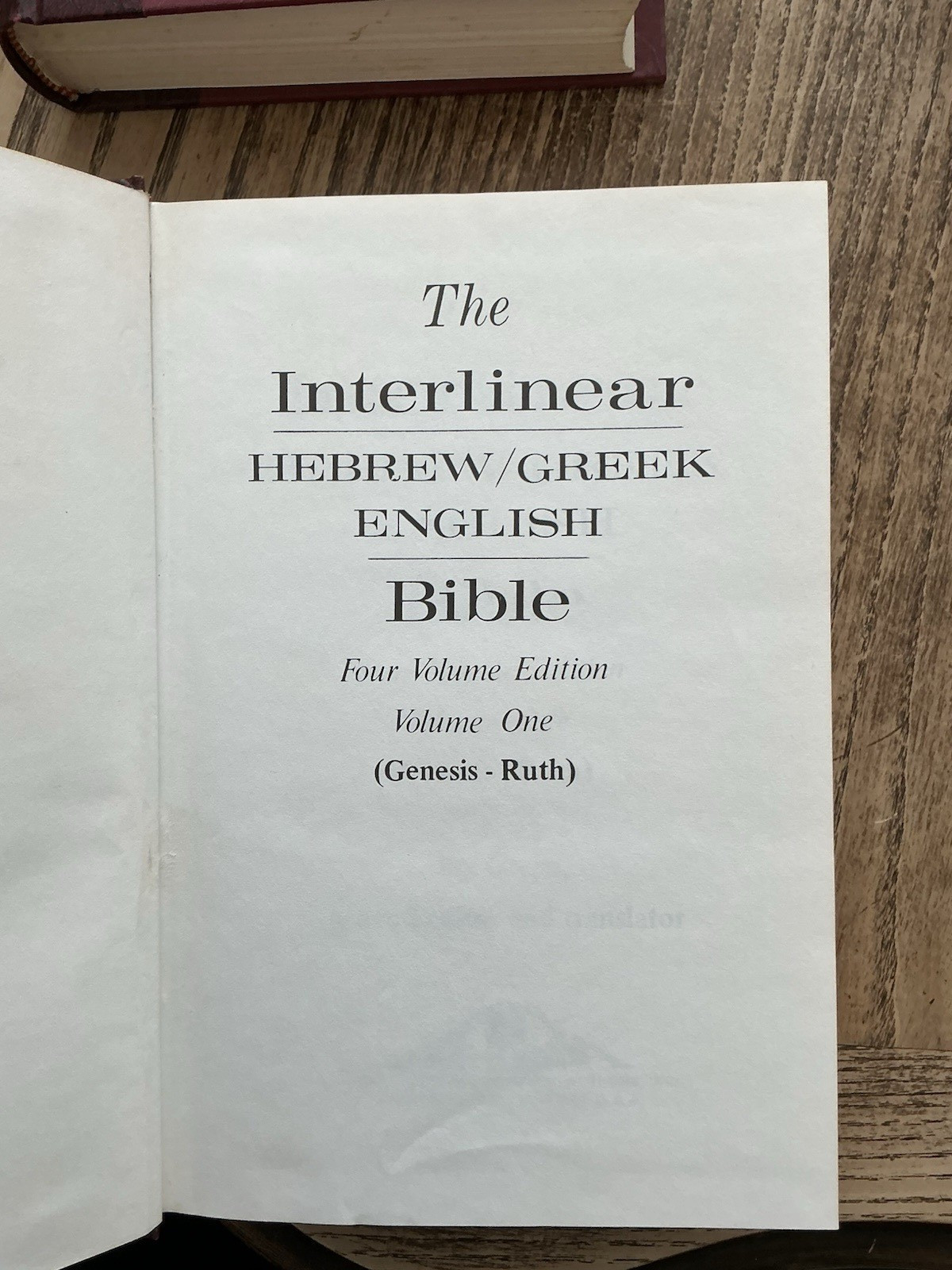 The Interlinear Hebrew/Greek English Bible Jay Green 4-Vol HC 1976