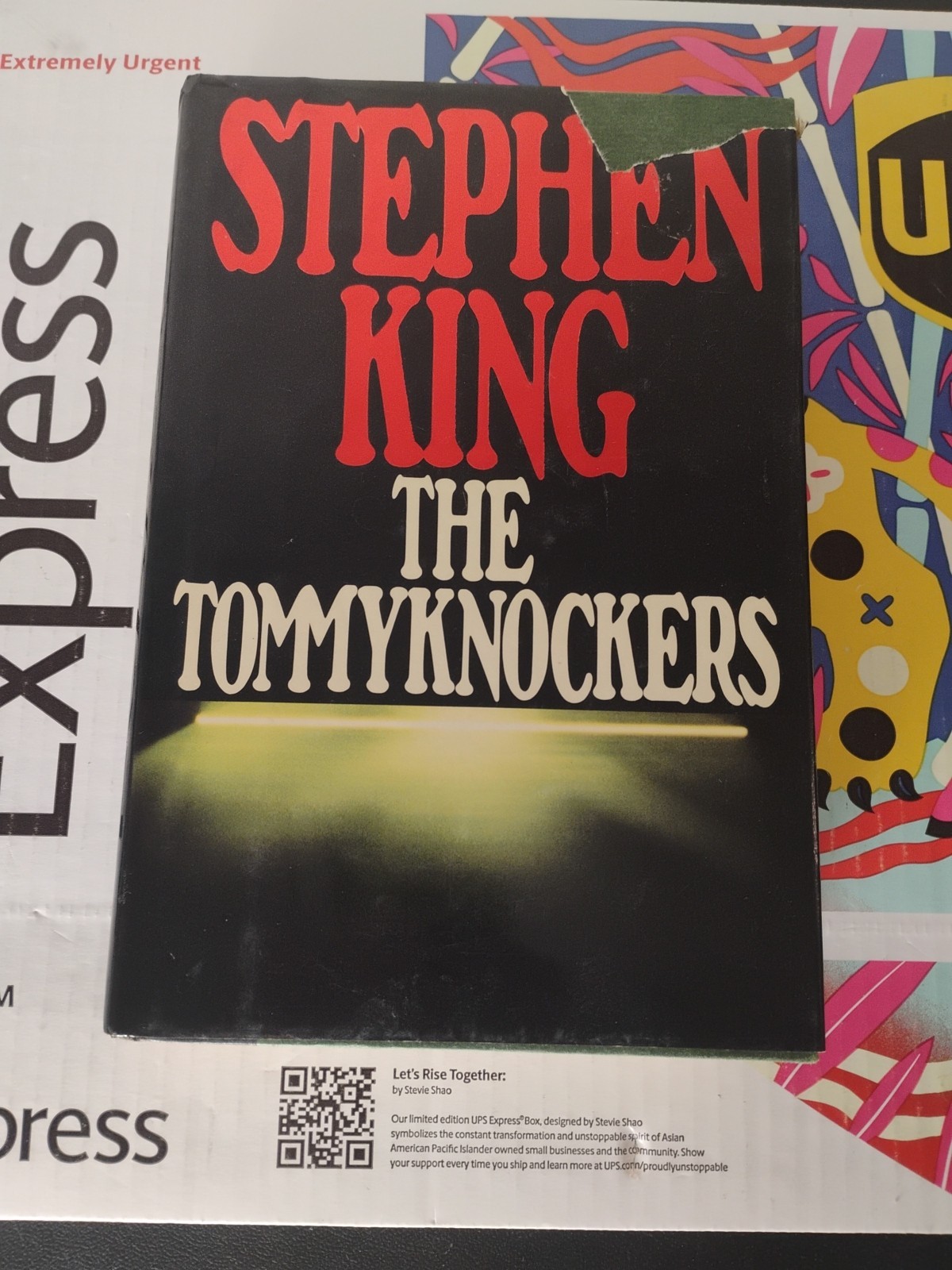 Stephen King The Tommyknockers 1987 Hard Cover Dust Jacket Damage