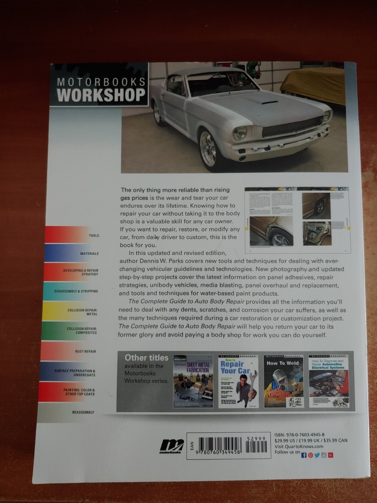 Complete Guide Auto Body Repair – Dennis Parks – Motorbooks Workshop – PB Book