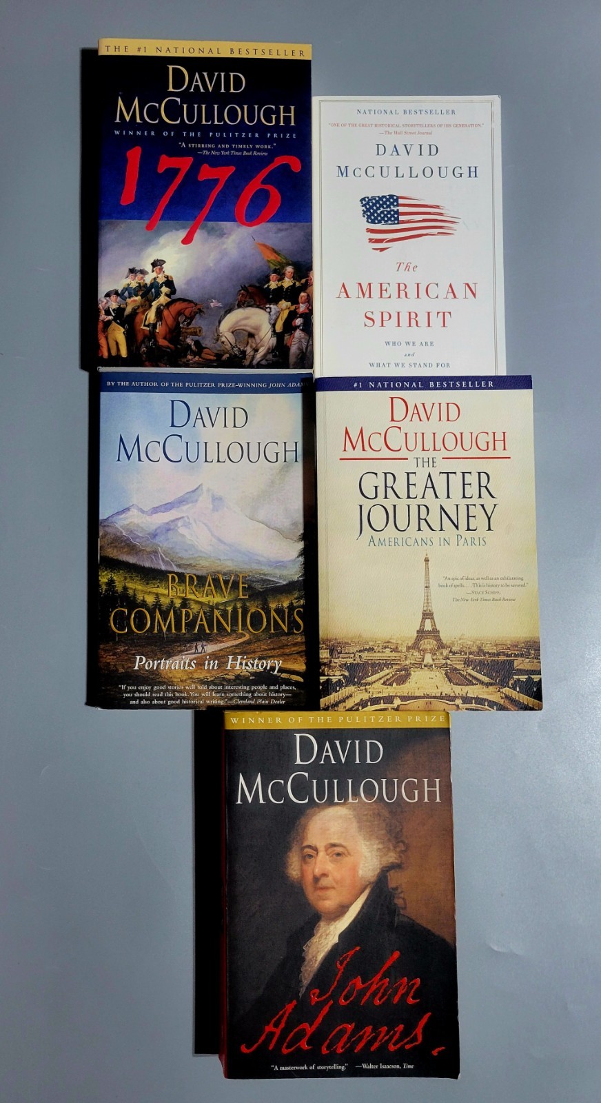 David McCullough Histories 10 Books Set – HC/PB – Good
