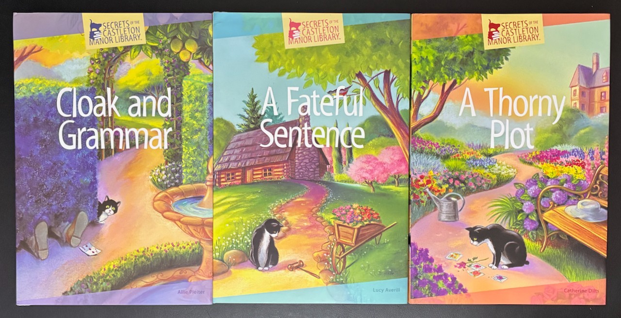 Secrets of the Castleton Manor Library Series HC Book Lot LikeNEW