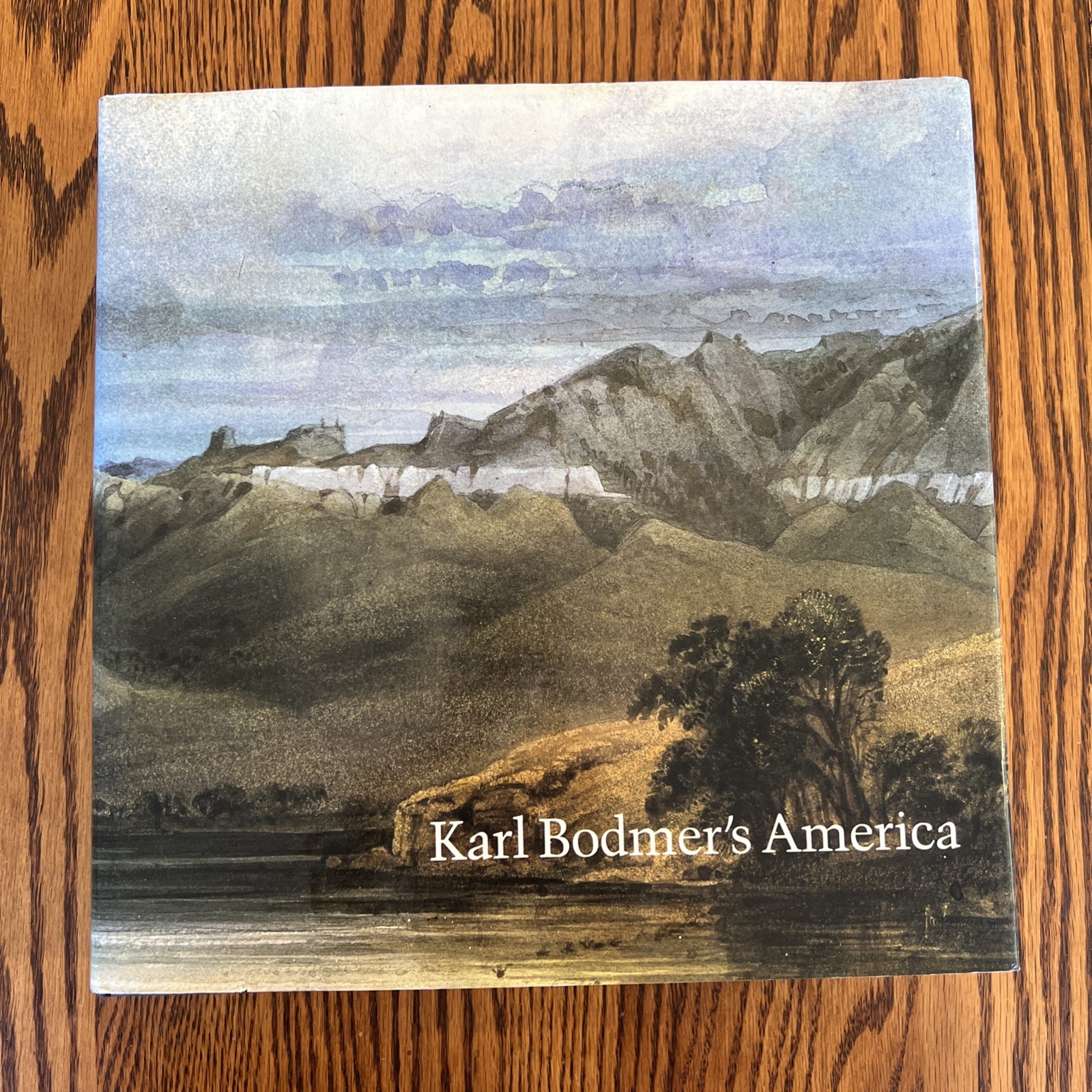 Karl Bodmer’s America 1984 Watercolor Art Native American HCDJ Coffee Table Book