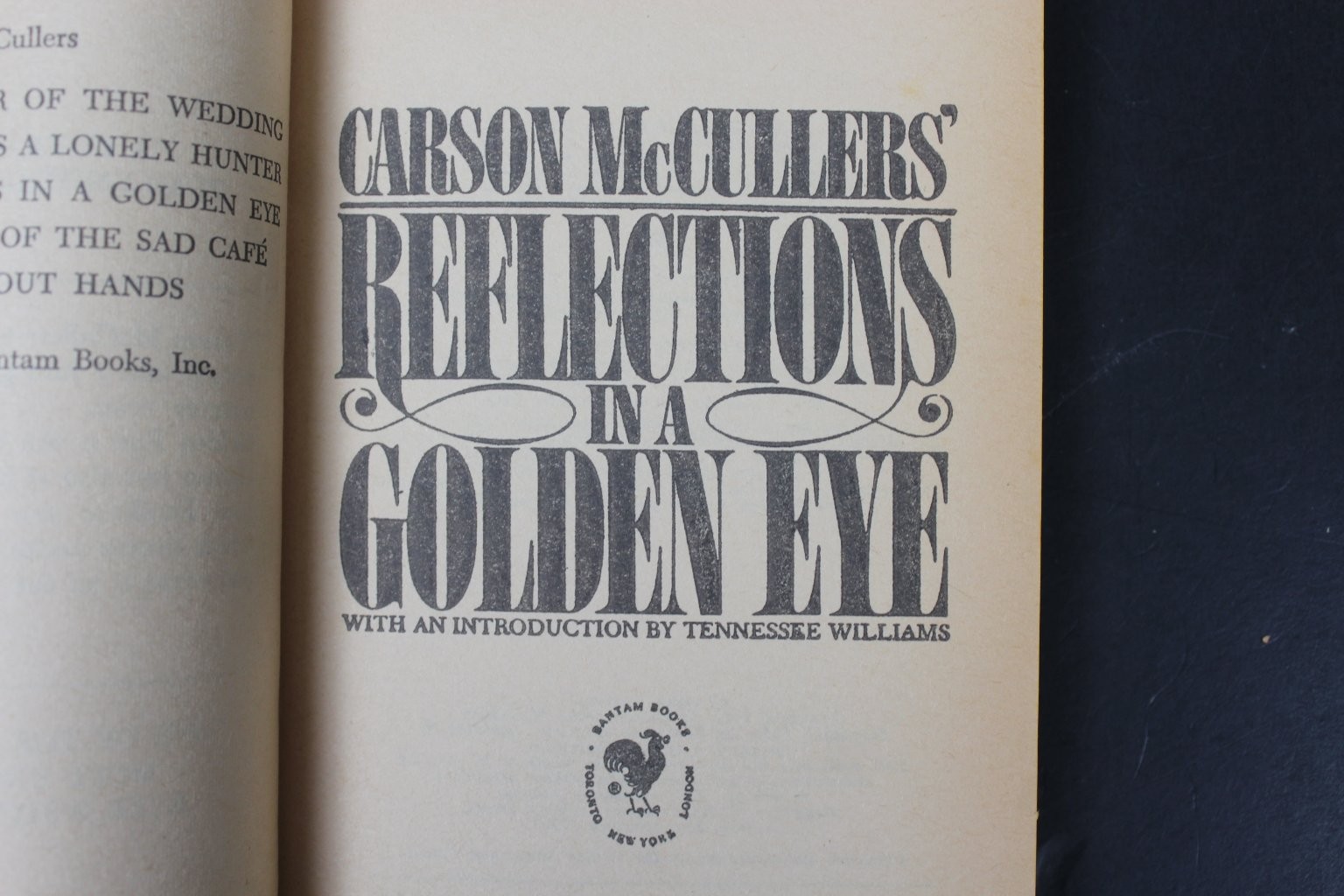 Reflections in a Golden Eye Carson McCullers 1967 Movie Tie-in Bantam Book PB