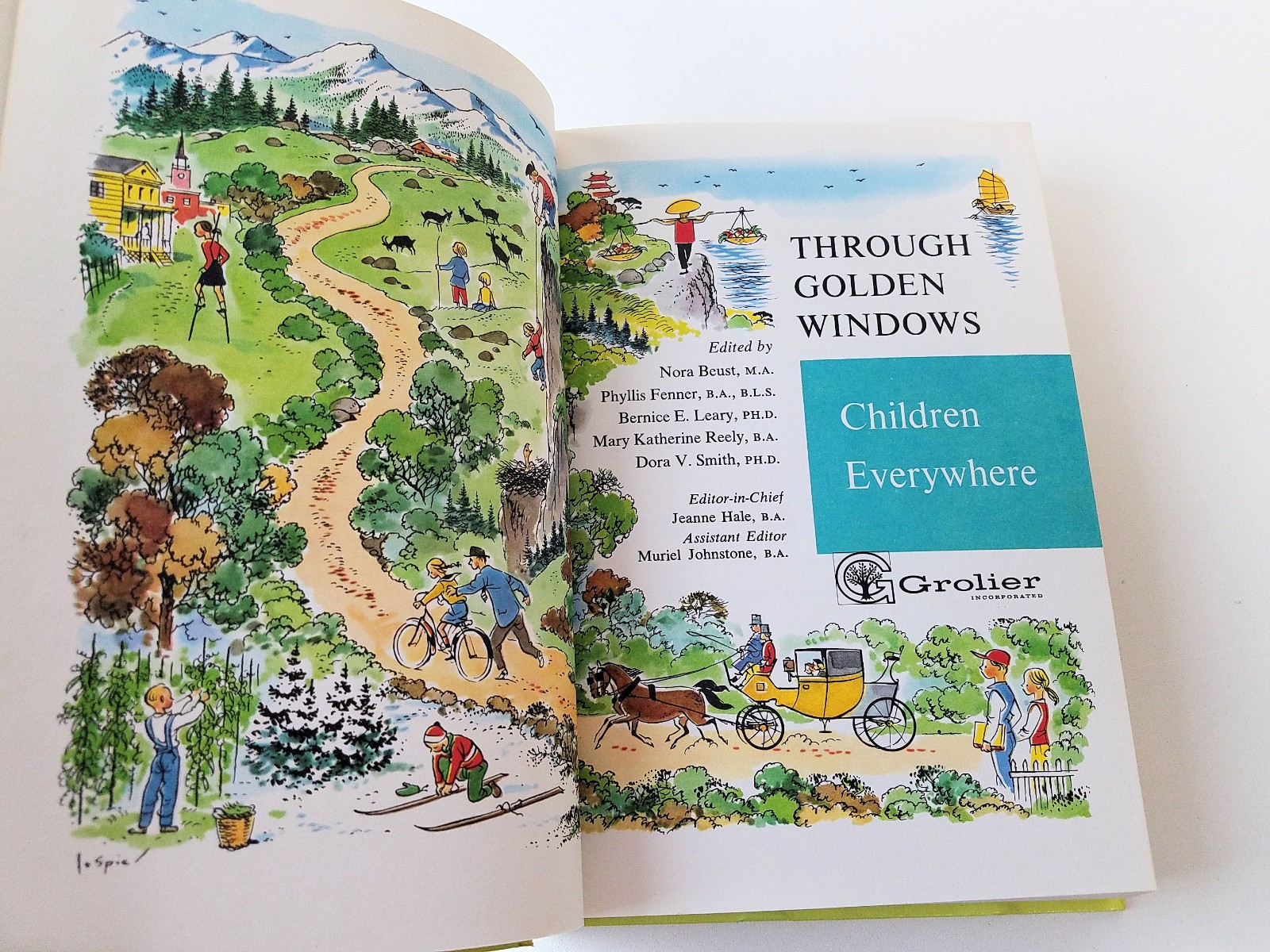 Through Golden Windows Children’s Story Books Complete Set 10 ©1958 1st Edition