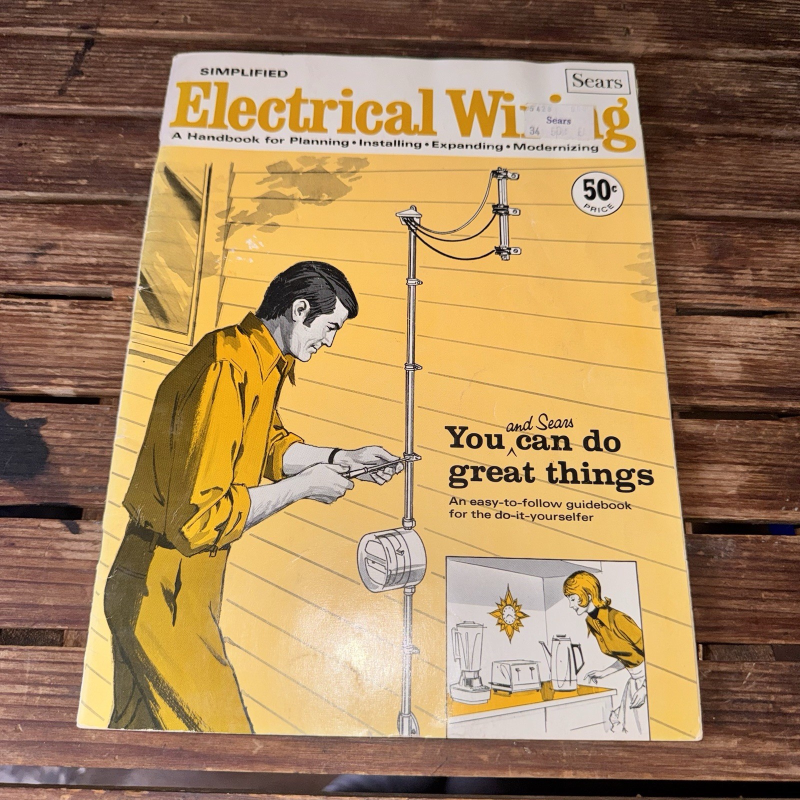 Vintage 1969 Sears Simplified Electrical Wiring DIY Handbook Home Repair Guide