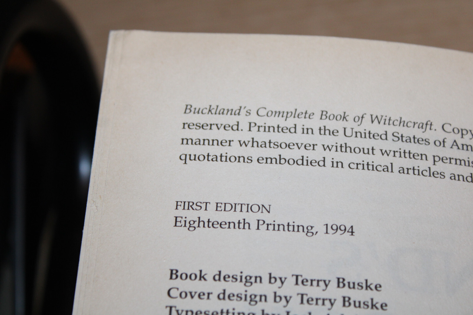 Buckland Complete Book Witchcraft Witches Witch Magic Magick Wicca Occult Pagan
