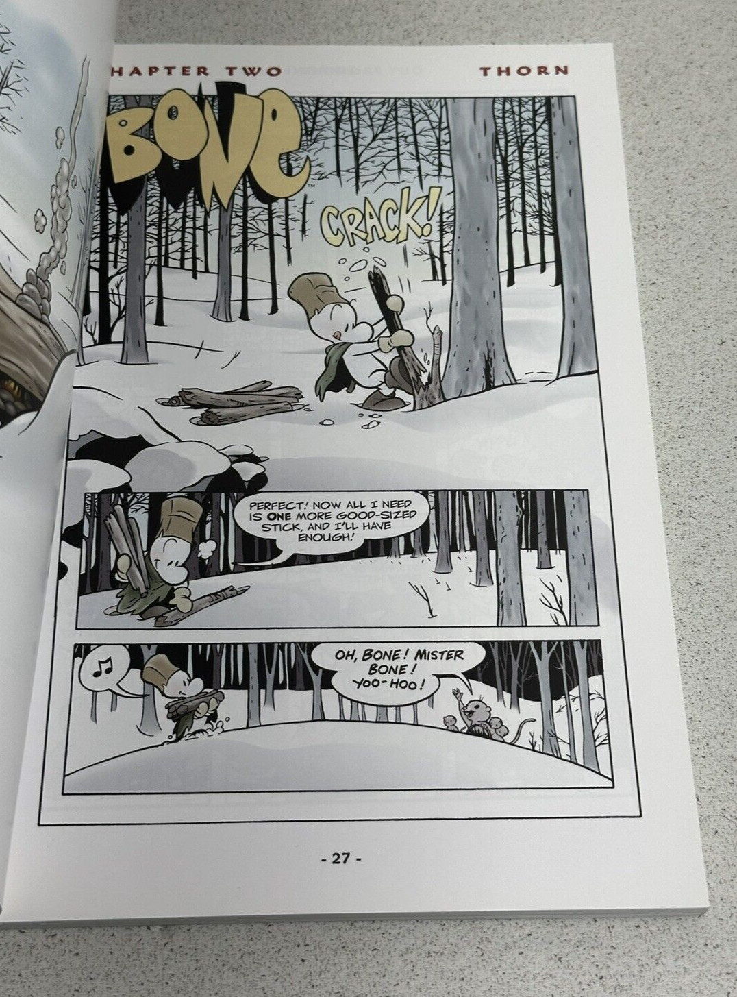 Out From Boneville Jeff Smith SIGNED w/ Artwork 2005 PB Graphic Novel Scholastic