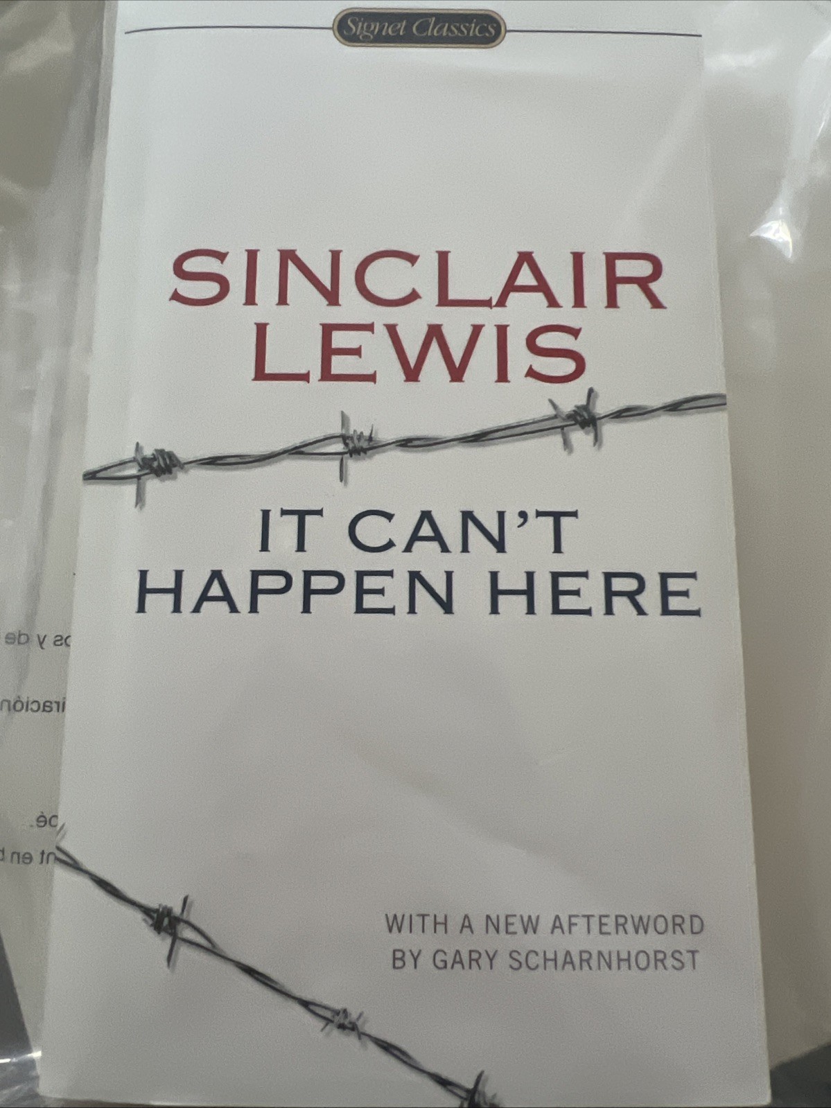 It Can’t Happen Here by Sinclair Lewis (2014, Mass Market)
