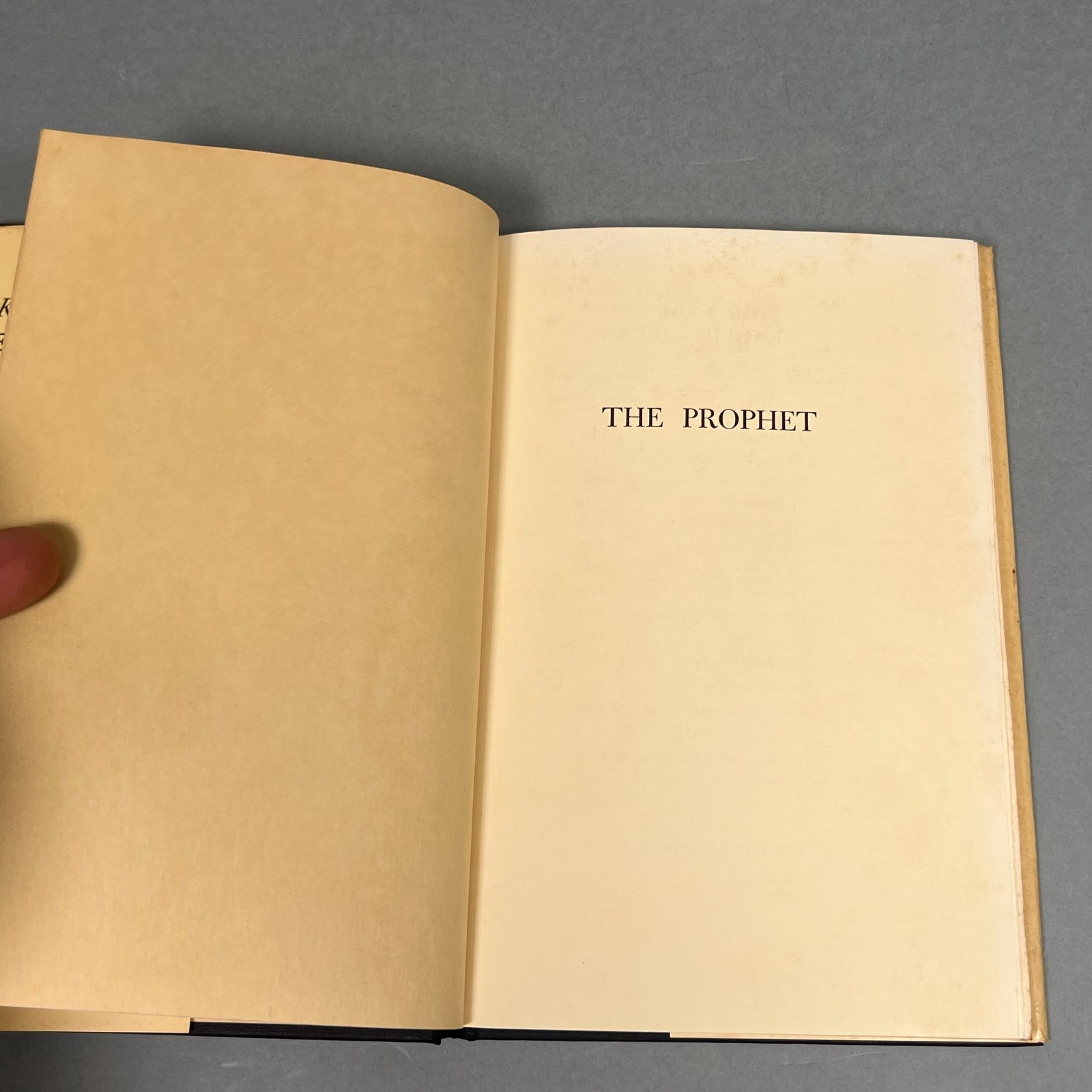 NICE 1965 Ed. The Prophet by Kahlil Gibran – HC Alfred A. Knopf – Vintage Book