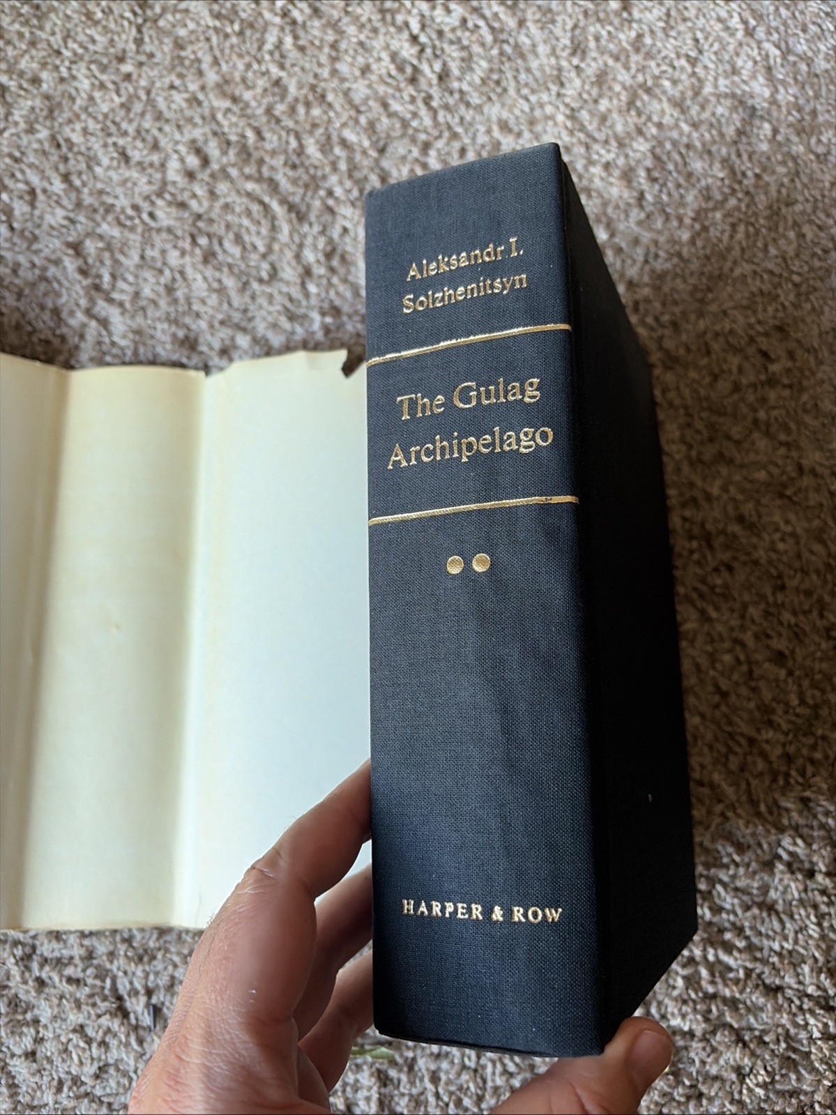 The Gulag Archipelago Set Vol. 1 & 2 by Aleksandr I. Solzhenitsyn 1st Edition