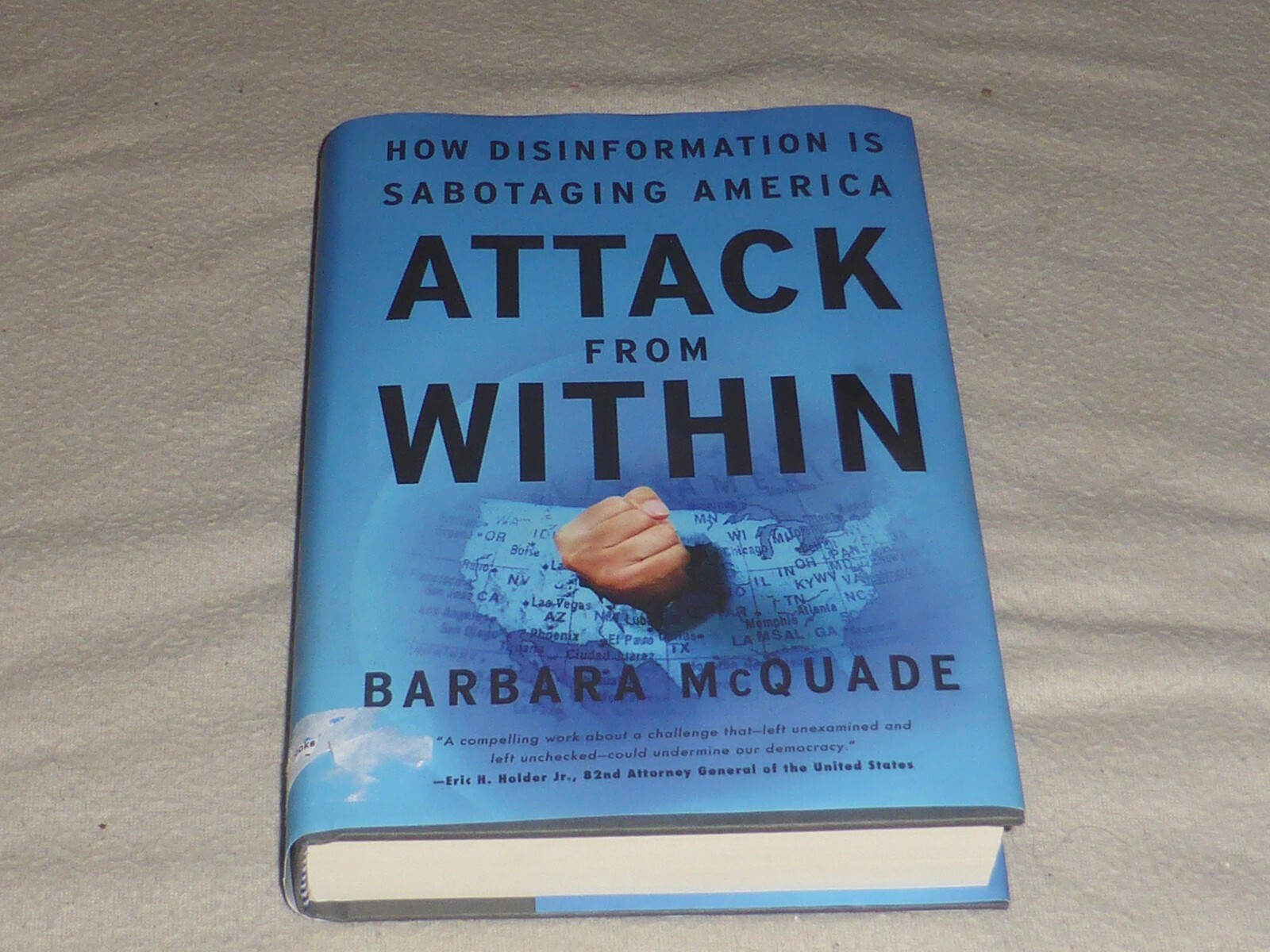 SIGNED BOOK ATTACK FROM WITHIN AUTOGRAPHED BARBARA MCQUADE HARDCOVER