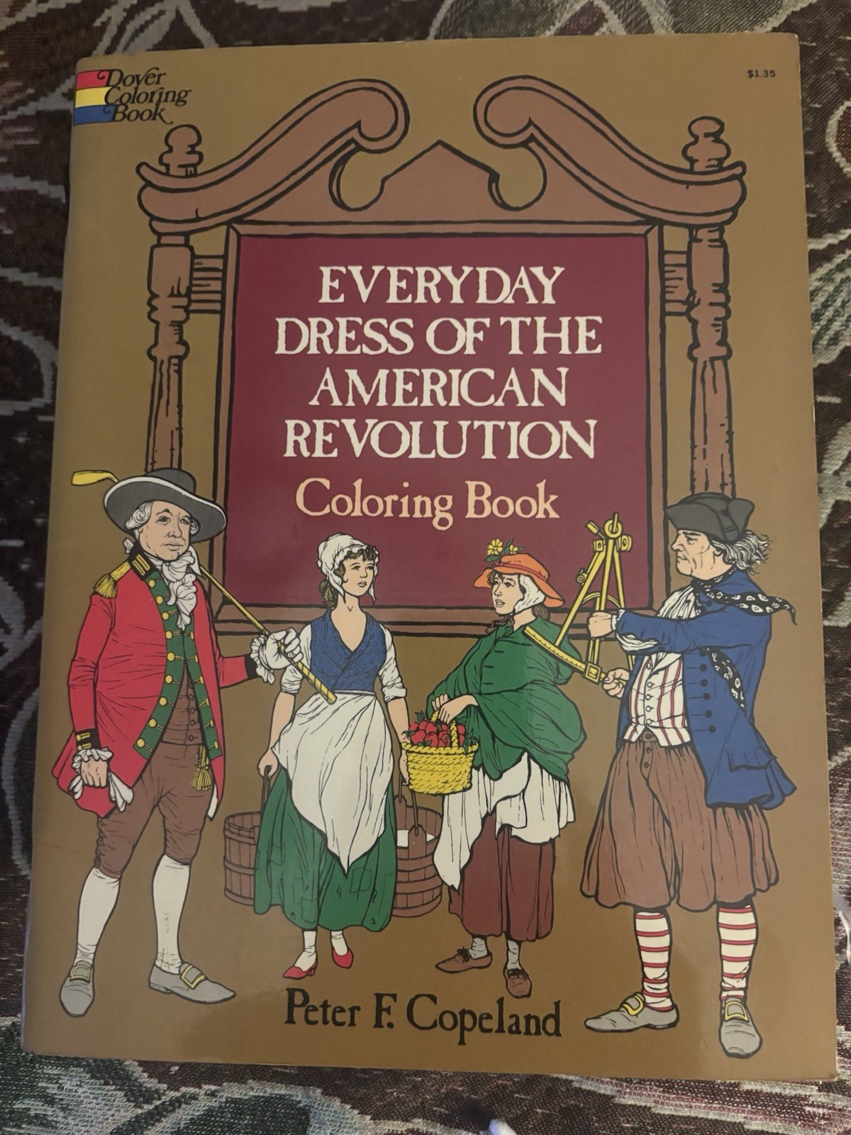 Vtg 1975 Unused Dover Coloring Book Everyday Dress Of The American Revolution46p