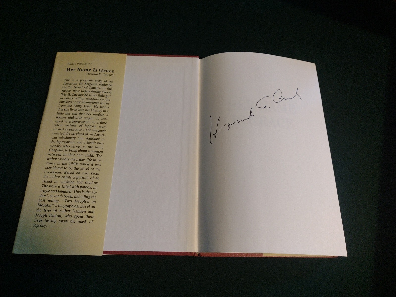 Her Name Is Grace by Howard E. Crouch (2003, Hardcover) signed