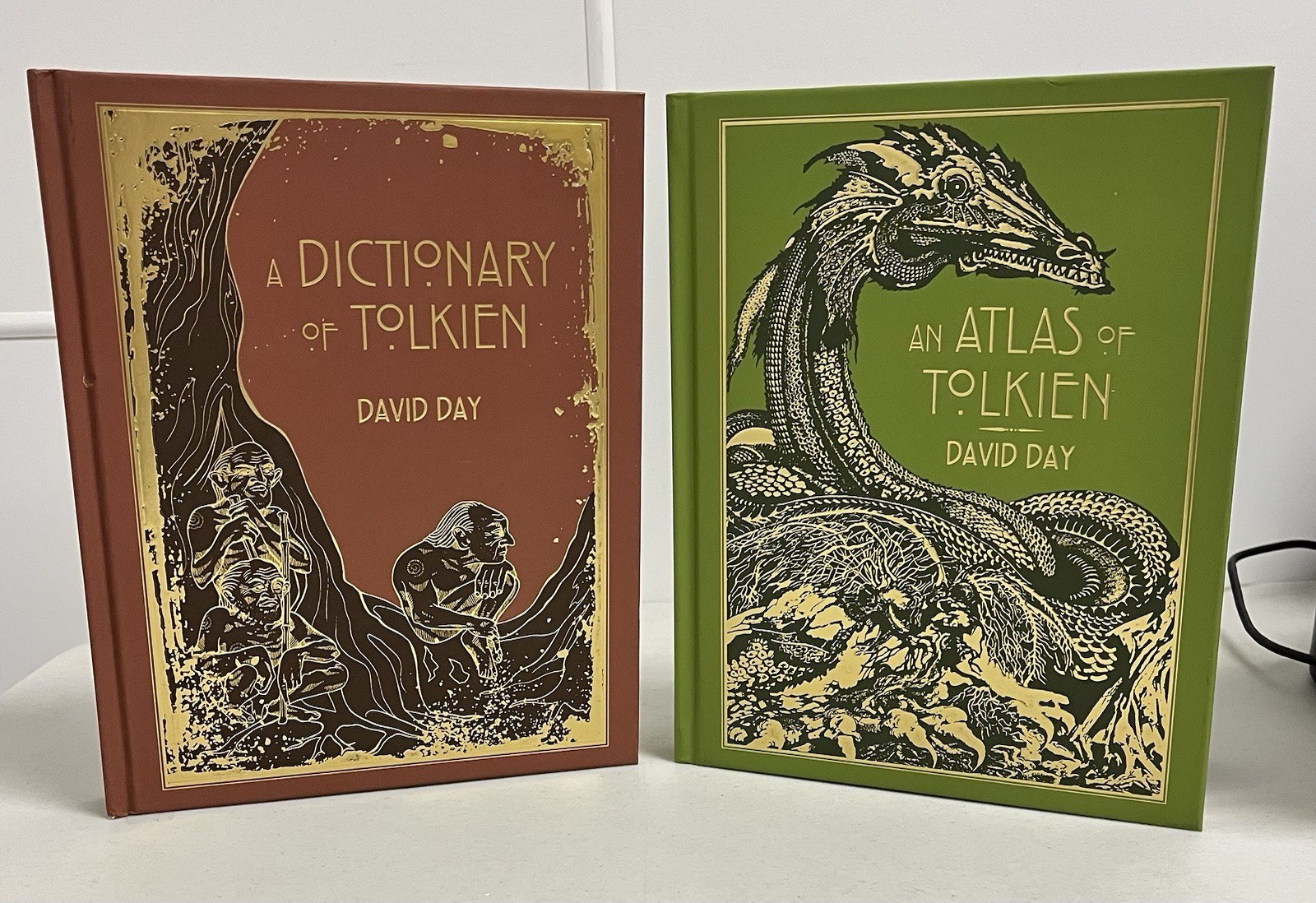 An Atlas of Tolkien and a Dictionary of Tolkien By David Day LIKE NEW