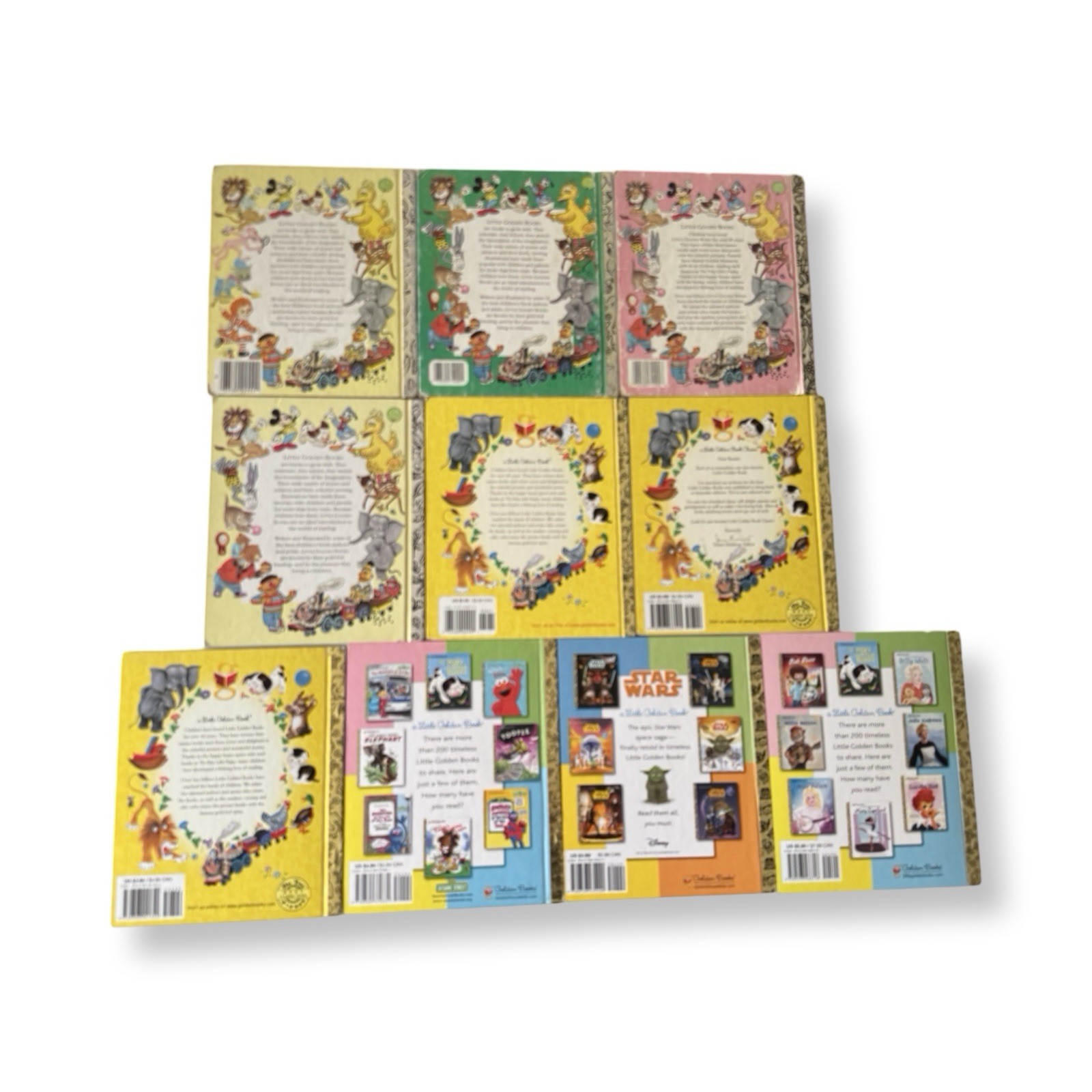 Little Golden Books Lot of 10 Vintage-Modern 1970s-2010s Kids Classics