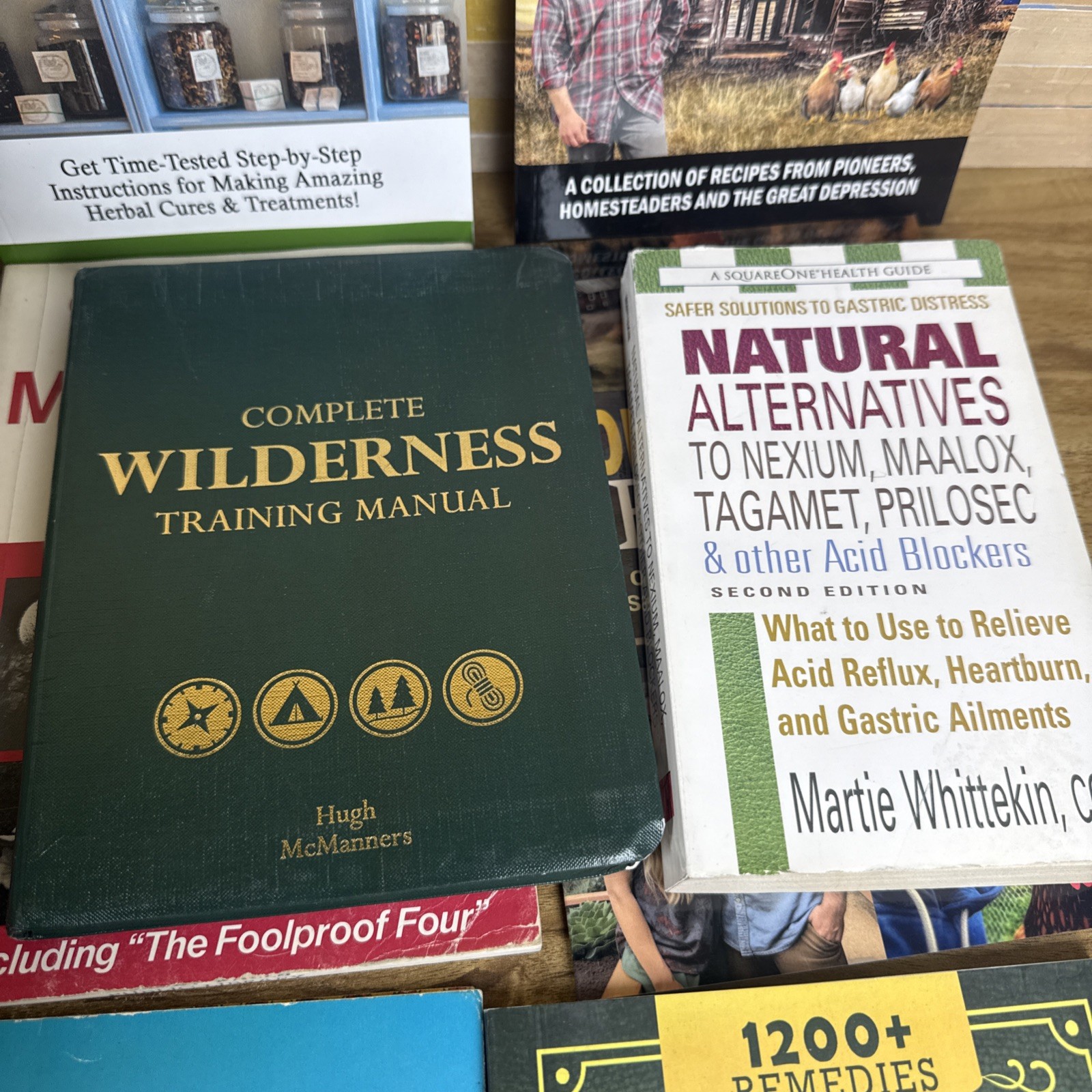 16 Book lot HOMESTEADING off-grid Preppers Pantry Plantscaping Country Living
