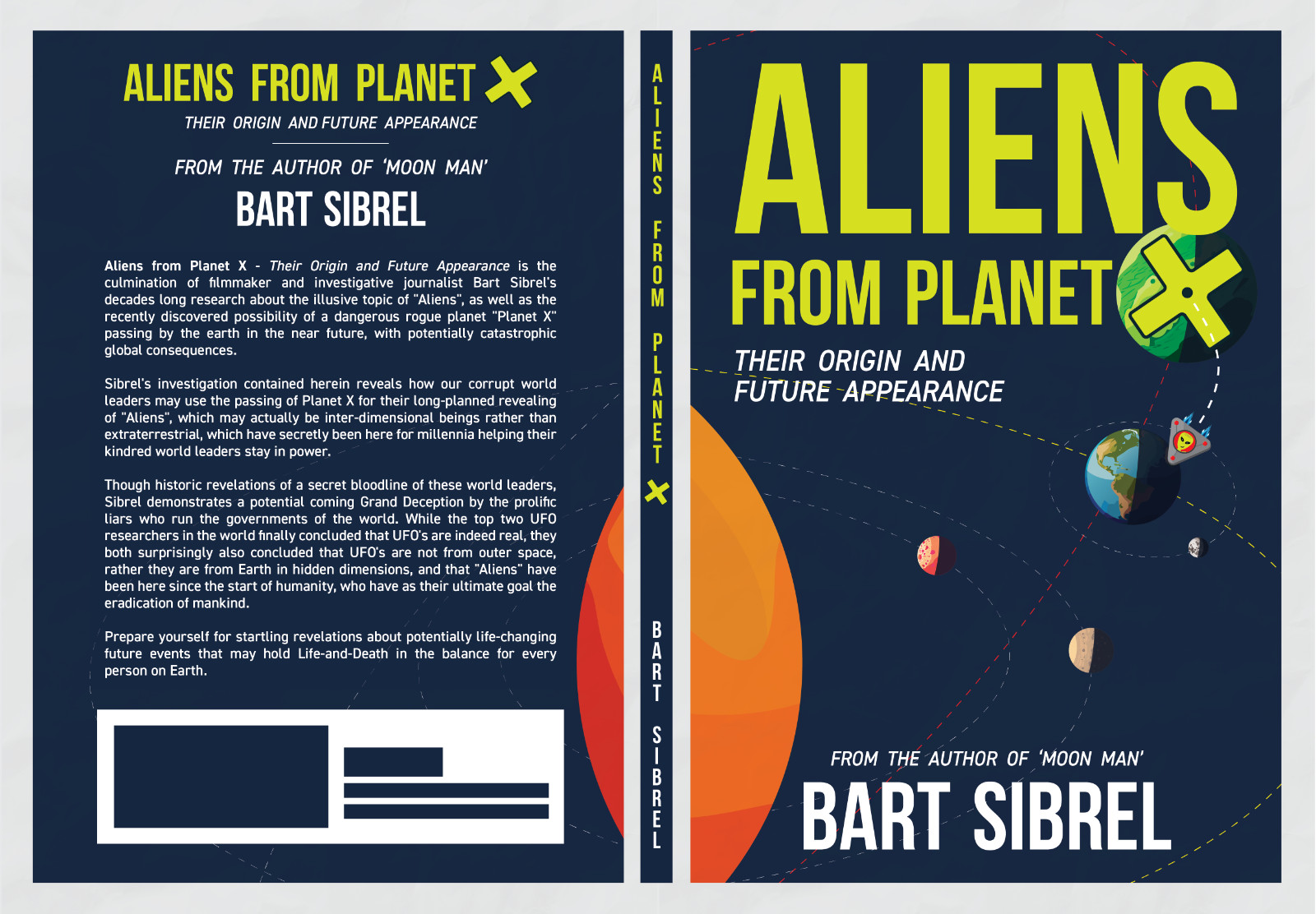 BART SIBREL – AUTOGRAPHED BOOK – “ALIENS FROM PLANET X”