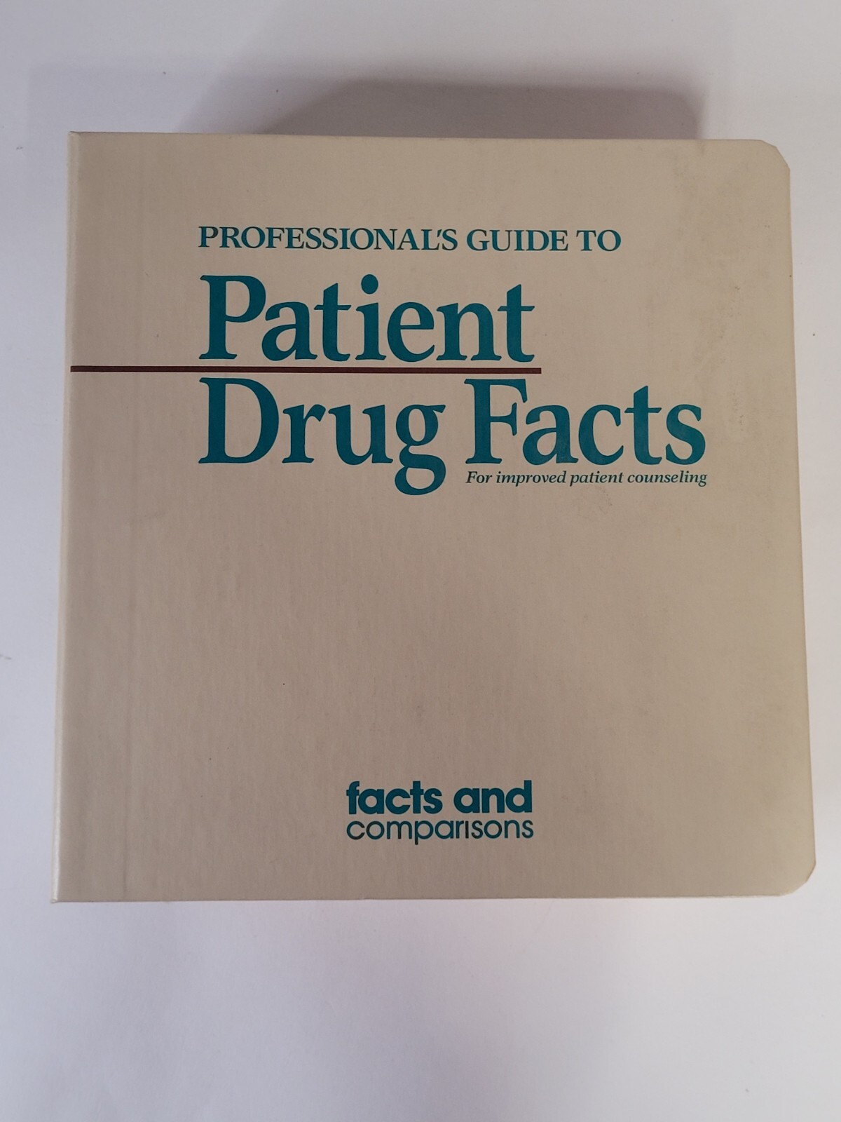 Professionals Guide To Patient Drug Facts And Comparisons 1995 Wolters Kluwer Co