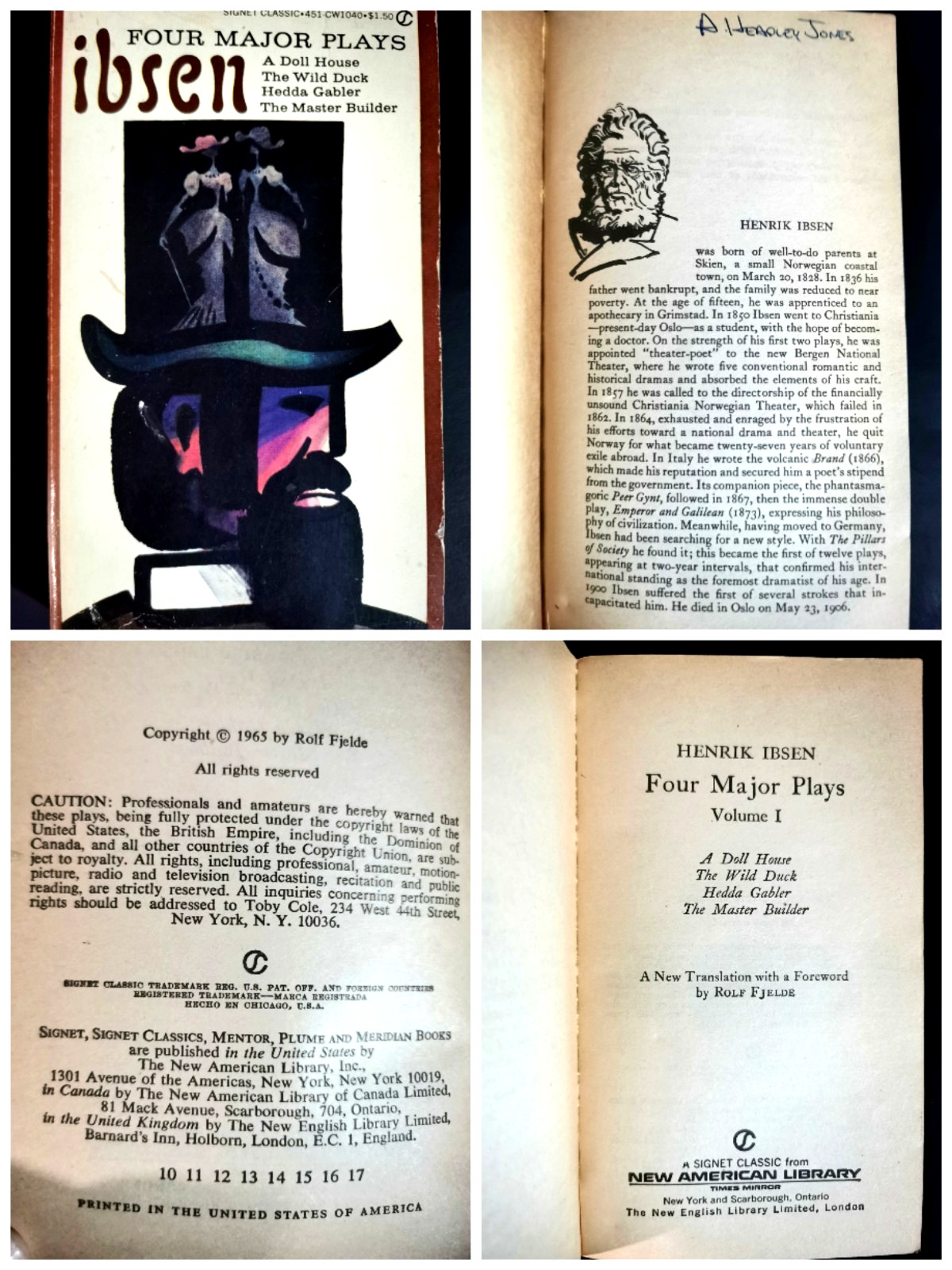 Vintage Lot of 3 Theatrical Play Books Performing Arts Paperback First Editions