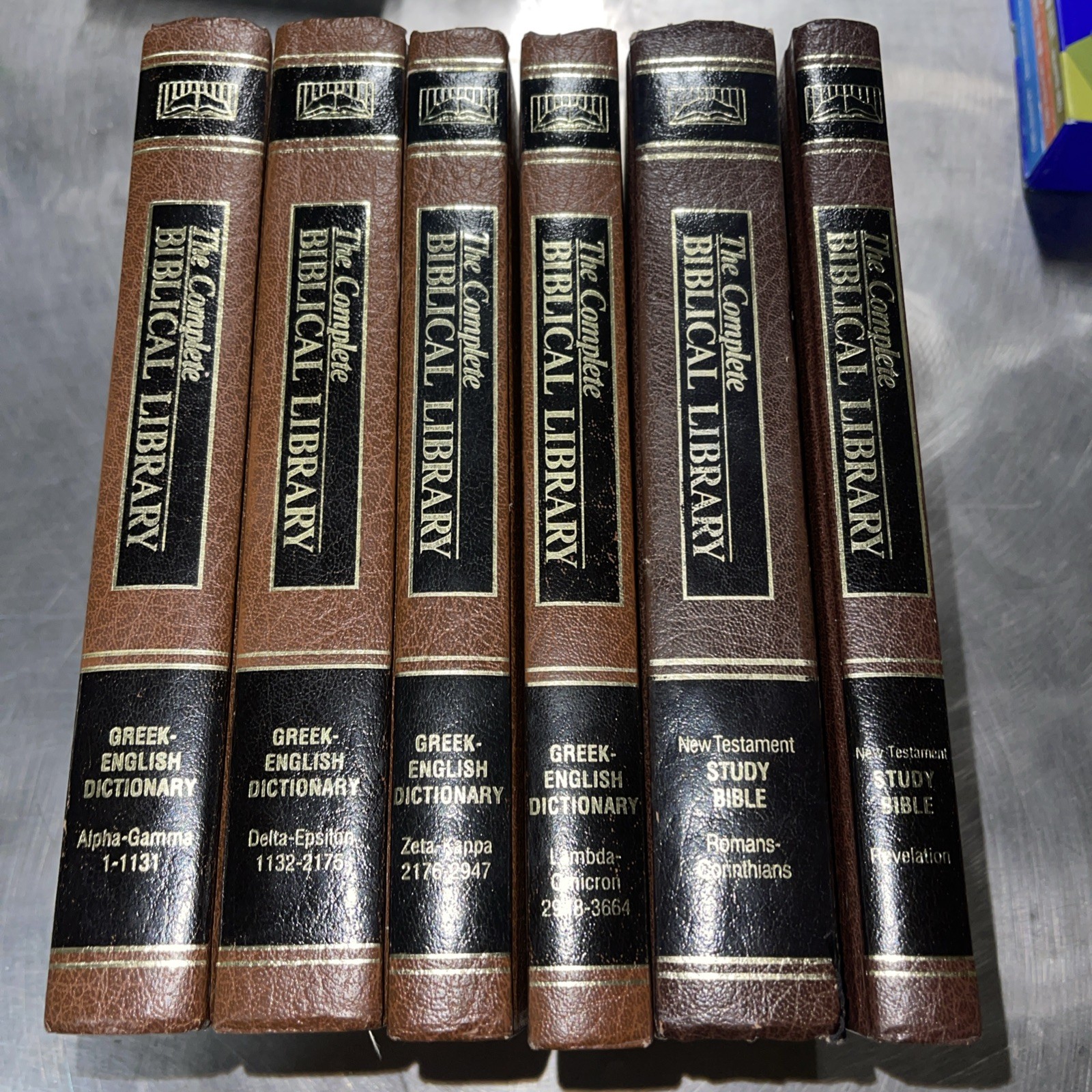 Lot of 6 The Complete Biblical Library Greek English Dictionary And New Testamen