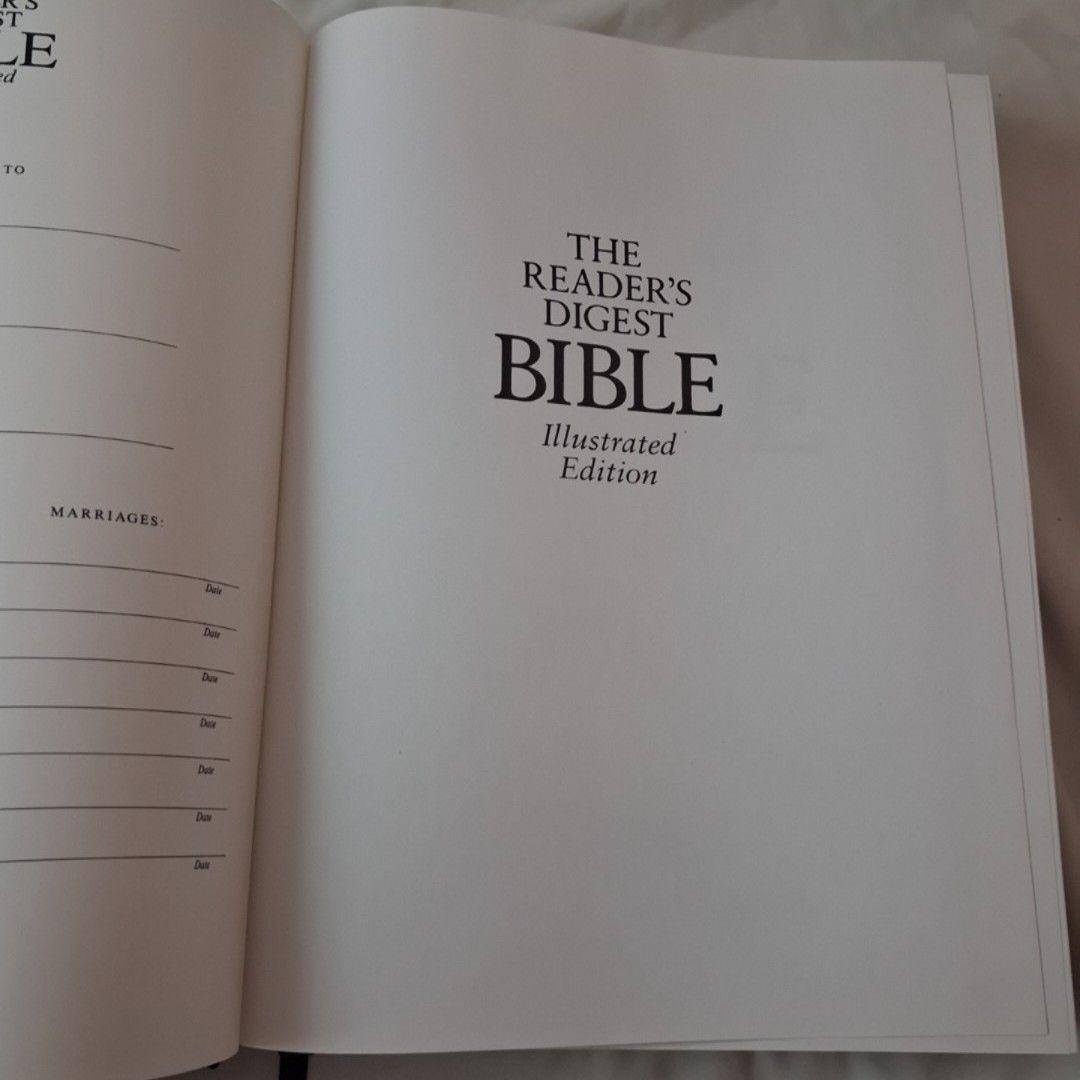 The Reader’s Digest Bible Illustrated Edition 1995 Hardcover Metzger Hammer