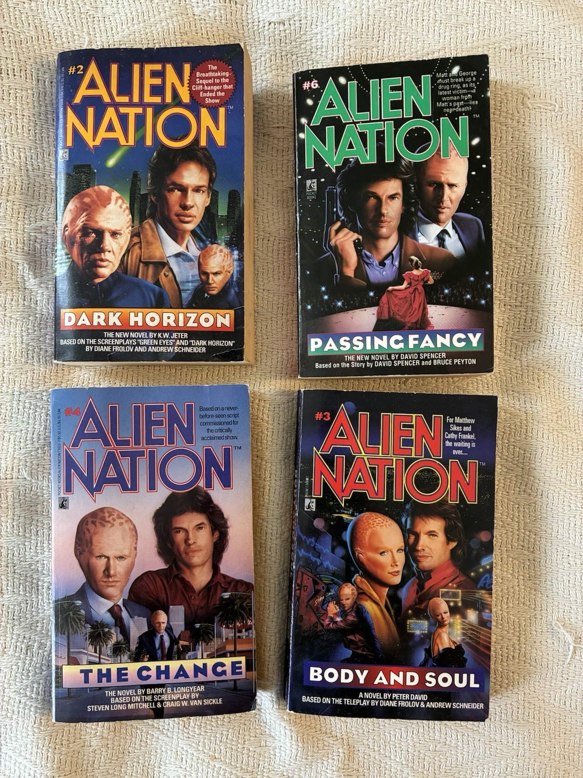 Alien Nation TV Series Paperback Book Lot Volumes 2 3 4 6 1993 Pocket Books