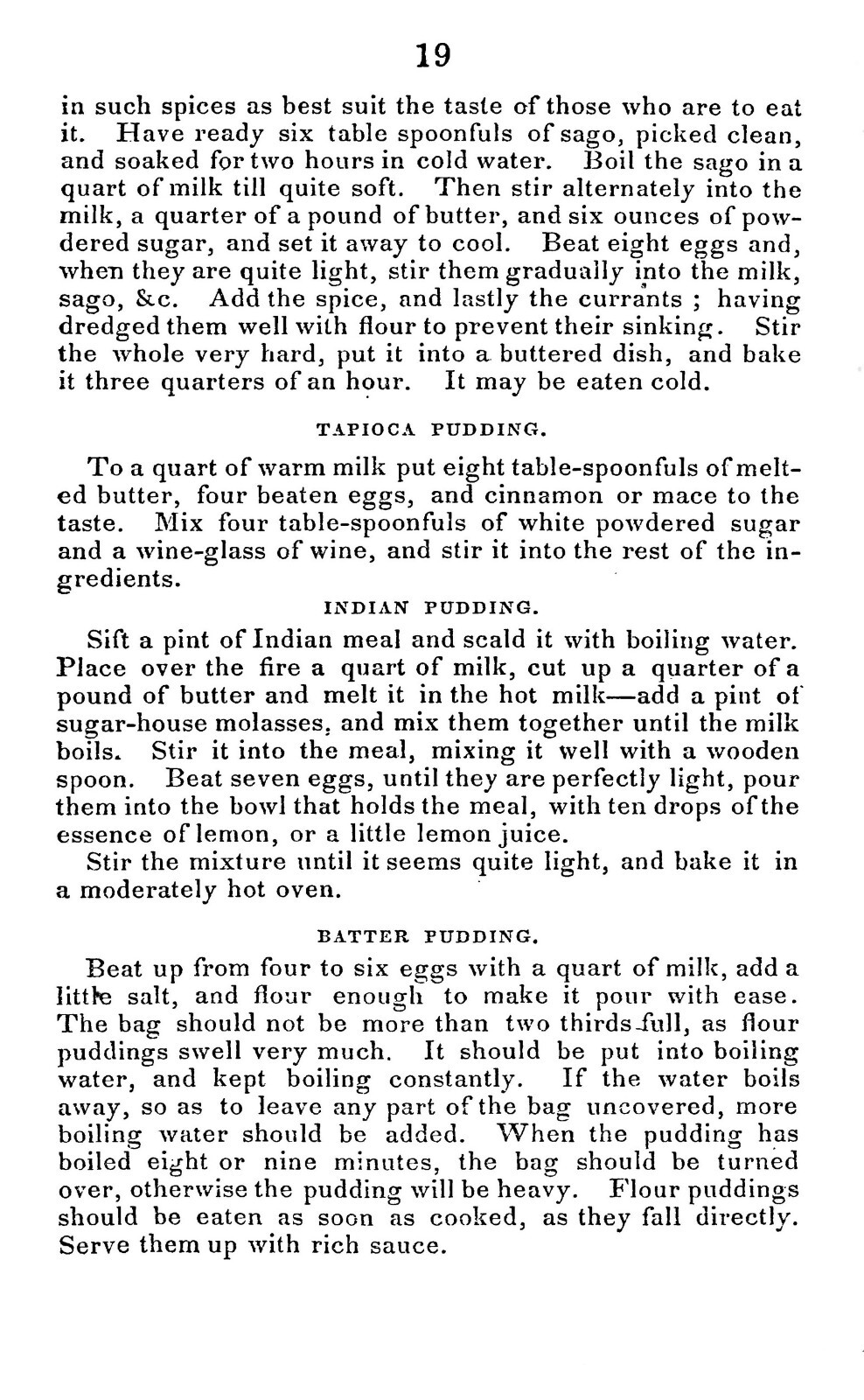 1845 Valuable Receipts Cook Book 46 Pages