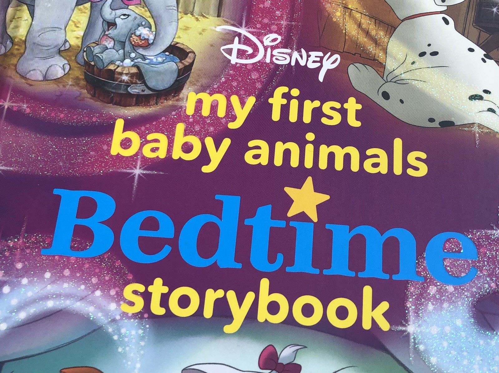 Disney My First Baby Animals Bed Time Story Book Kids 7.5X8.5in