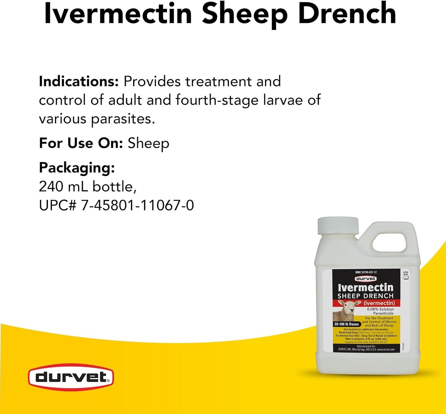 Essential Ivermectin Sheep Drench 8 fl oz – For Healthy & Productive Livestock