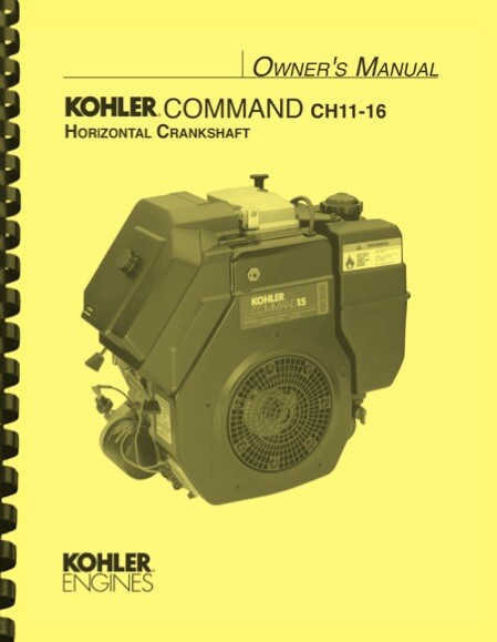 Kohler Command CH11 12.5 13 14 15 16 2-in-1 OWNER’S MANUAL & SERVICE MANUAL