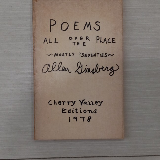 Poems All Over the Place by Allen Ginsberg Paperback Cherry Valley 1978 First E…