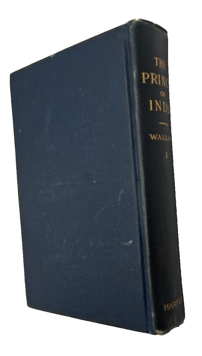 1893 The Prince of India Volume I (one) by Lee Wallace Harper & Brothers VG HC