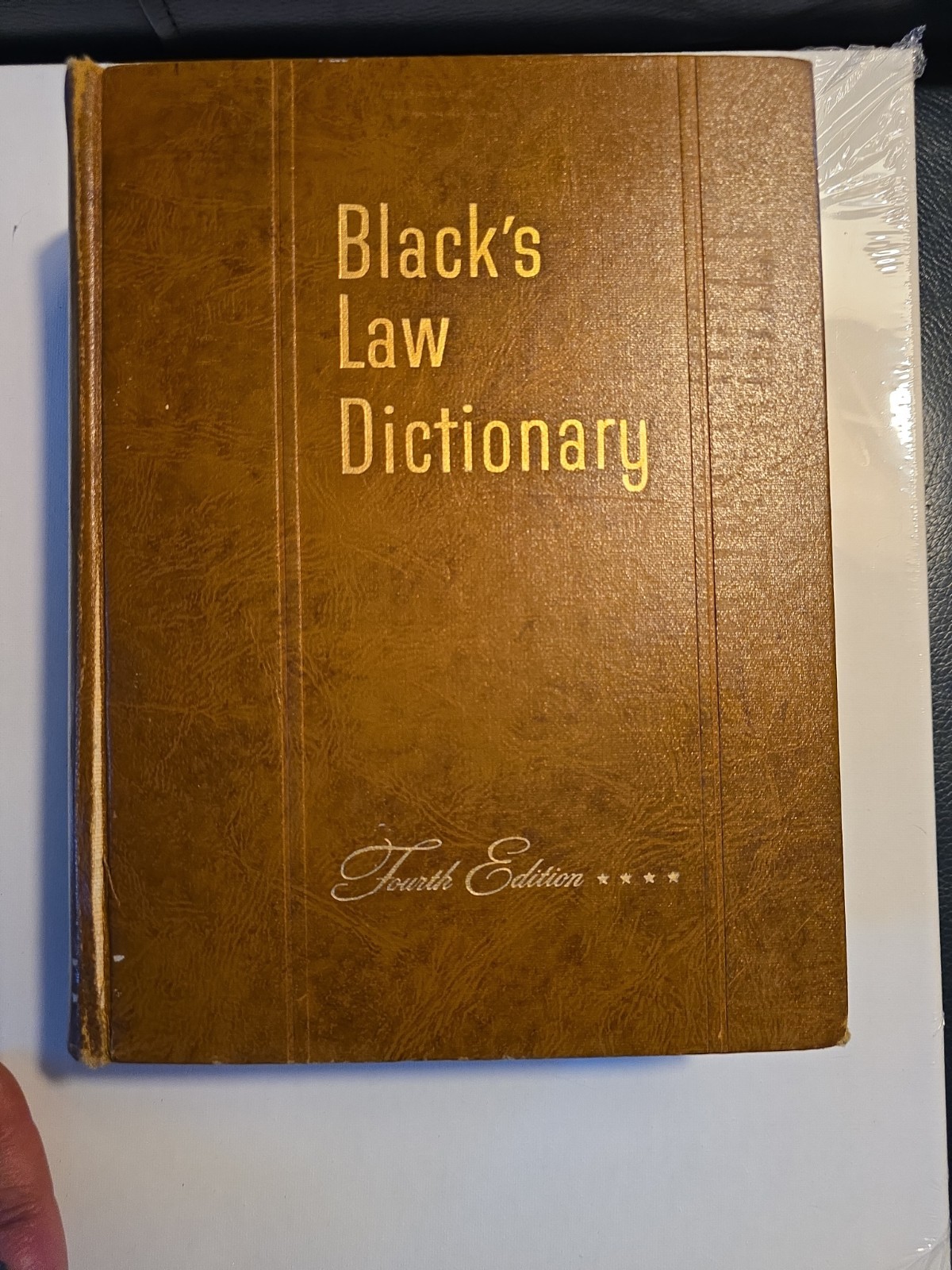 BLACK’S LAW DICTIONARY Fourth Edition 4th West Publishing Company 1951 Hardcover