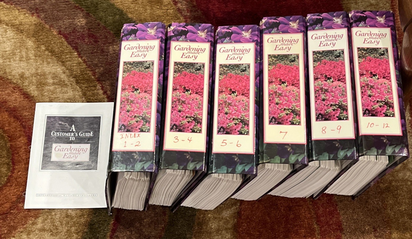 GARDENING MADE EASY Binder Step by Step Guide Ring Bound 6 Binders 1-12 Groups