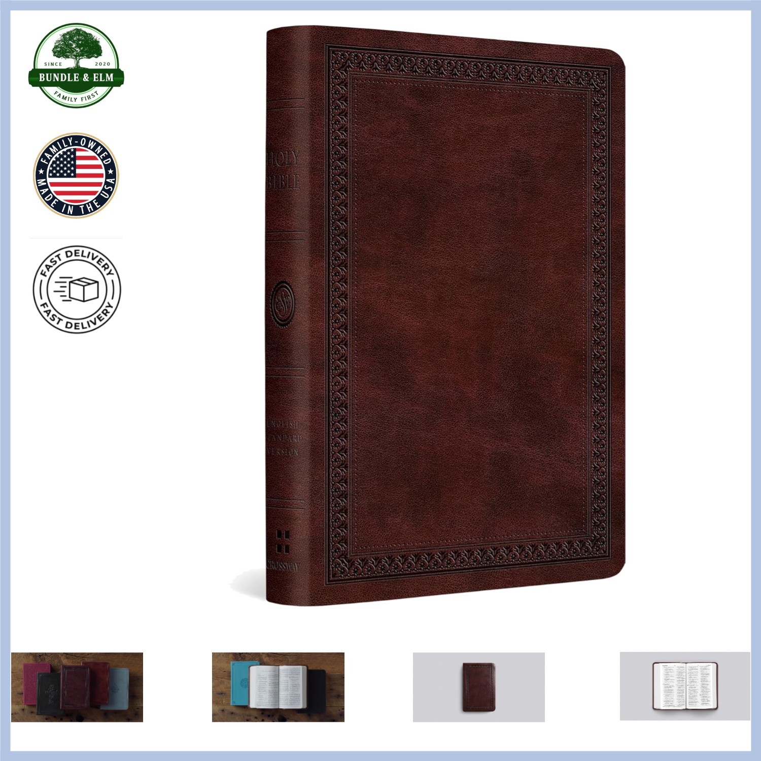 Compact Holy Bible with TruTone Cover and Smyth-Sewn Binding, 1088 Pages