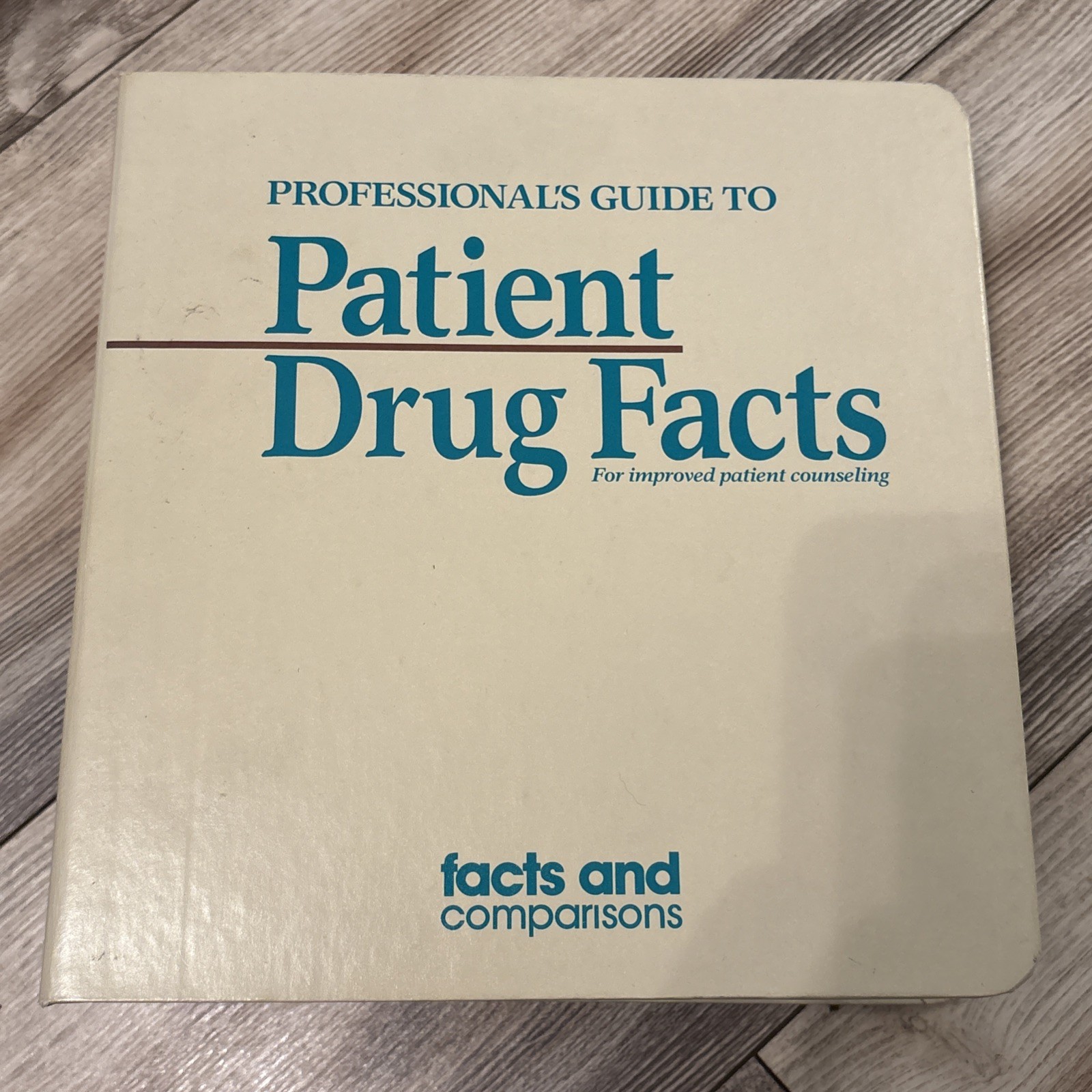 Professionals Guide To Patient Drug Facts And Comparisons 1995 Wolters Kluwer Co
