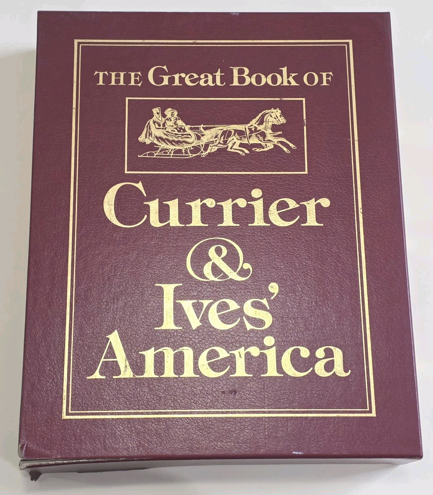 THE GREAT BOOKS OF CURRIER AND IVES LIMITED FIRST EDTION 1753/3000 SIGNED W.RAHL