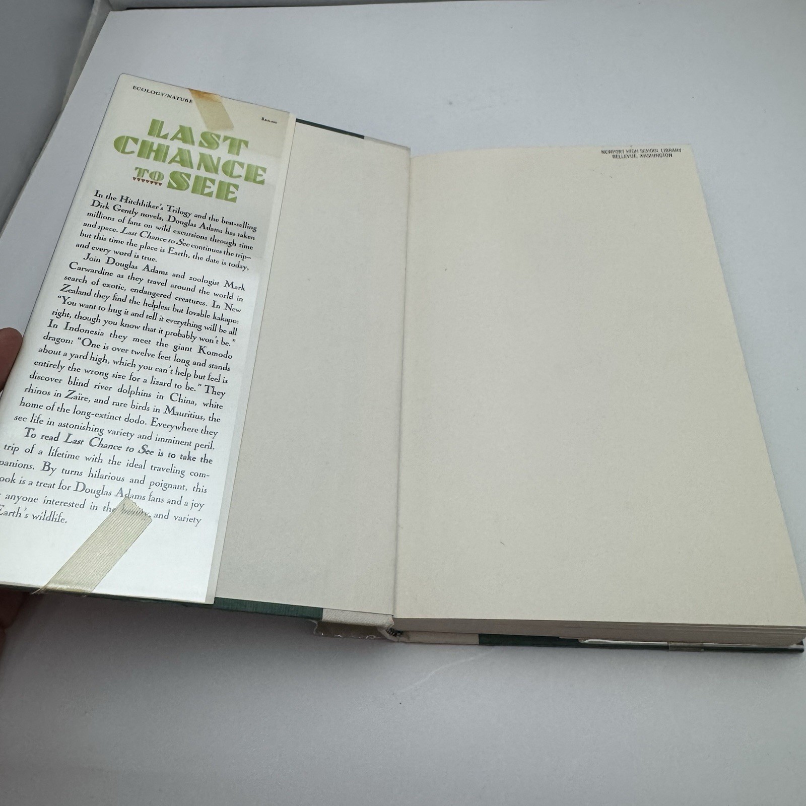 First Edition US 1st Printing Last Chance To See Douglas Adams, Mark Carwardine